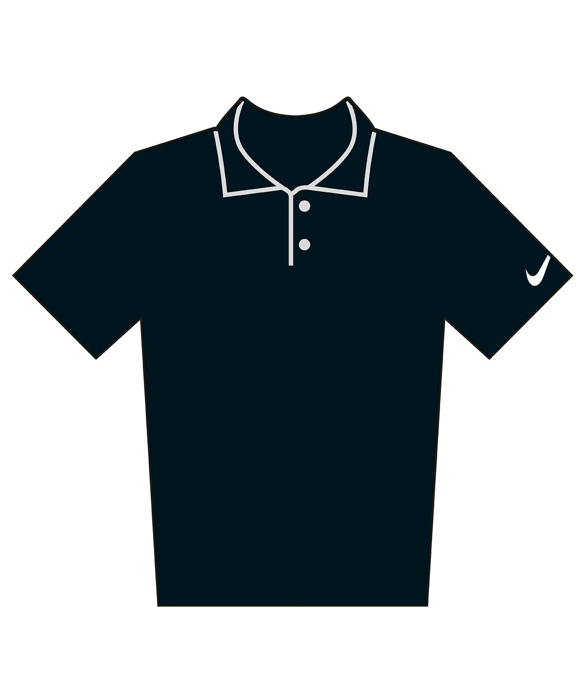 Velocity solid polo - NK430 - Black White - Customisable Polos