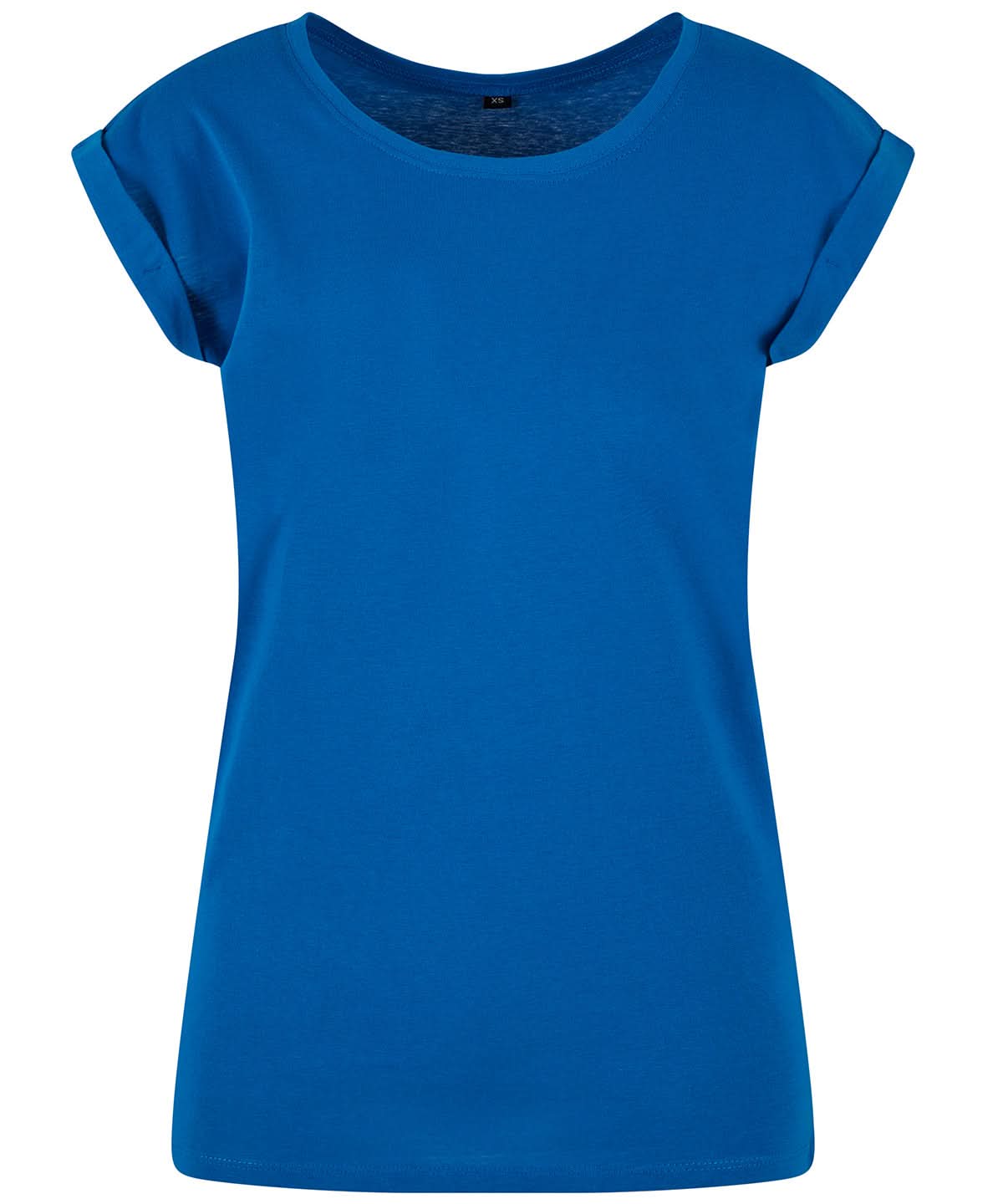 New Morning Studios Womens regular extended shoulder tee Cobalt Blue NM007 - Cobalt Blue - Customisable T-Shirt