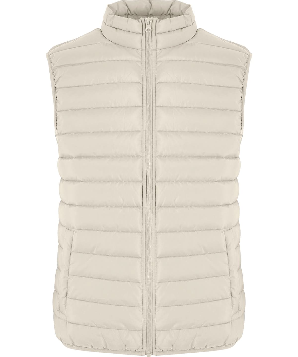 New Morning Studios Light puffer vest NM033 - Sand - Customisable Bodywarmers