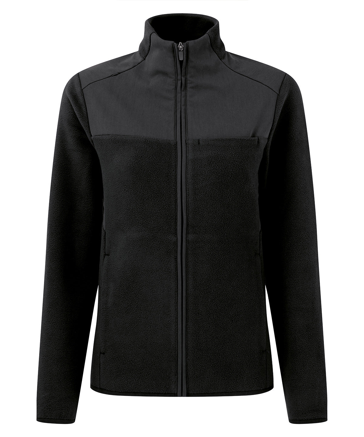 'Agility' women's panelled fleece jacket - NN802 - Black - Customisable Fleece