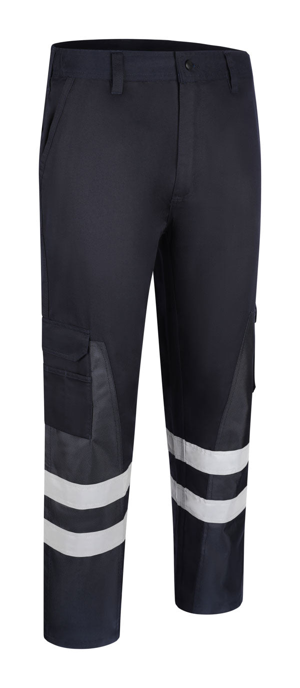 BEESWIFT CLICK WORKWEAR MENS NYLON REINFORCED TROUSERS - Navy Blue - Customisable Trousers