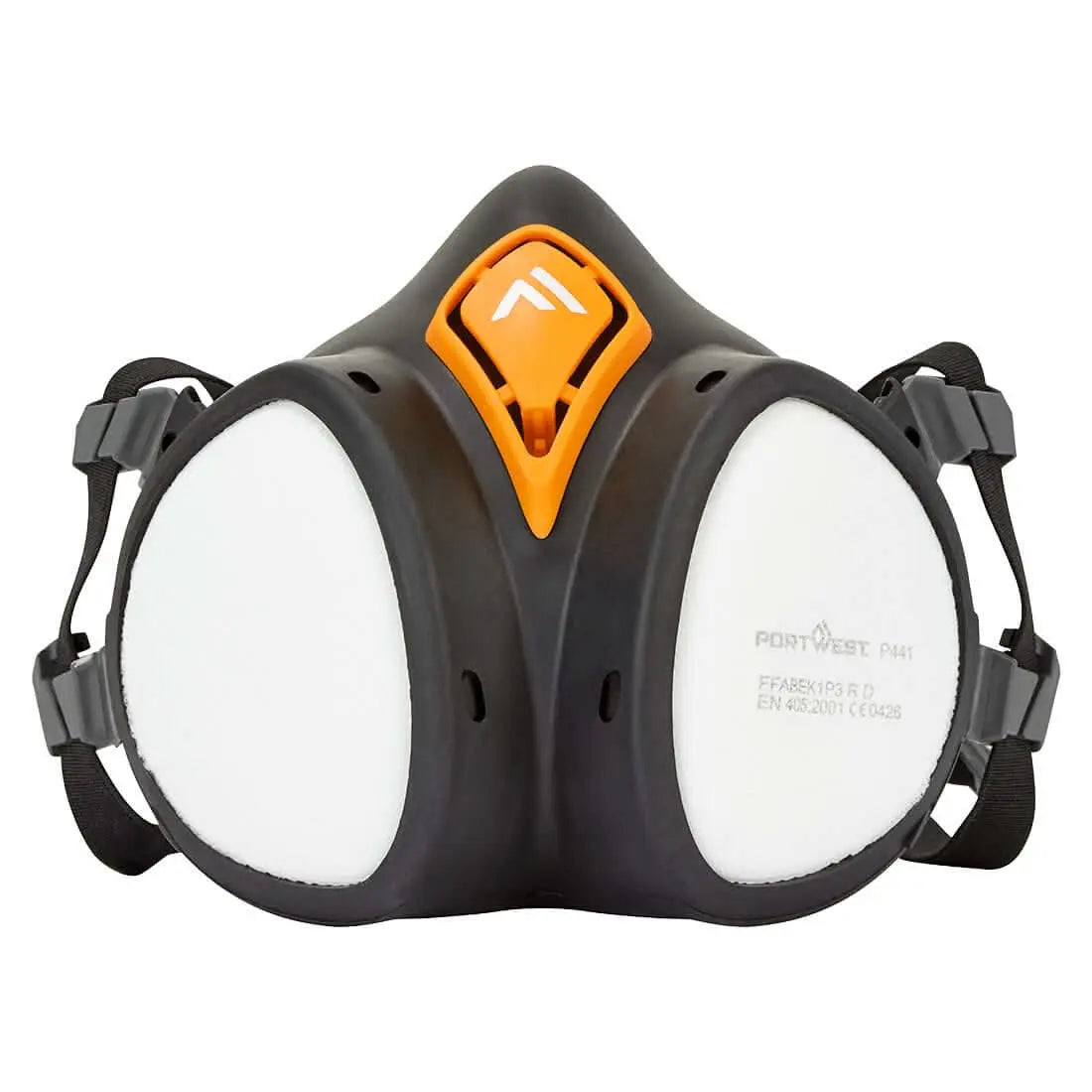 Abek1 P3 Ready To Use Half Mask P441 - Black - Customisable Reusable Half Masks