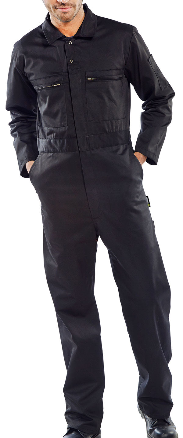 Beeswift Heavyweight Boilersuit Pcbshw - Black - Customisable Boilersuits