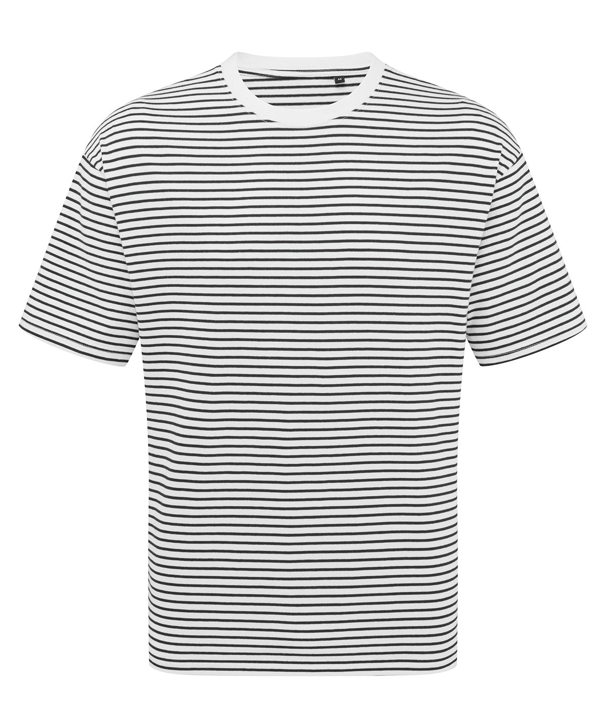 ‘Utility 2.0’ oversized t-shirt - PR020 - Black White Stripe - Customisable T-Shirts