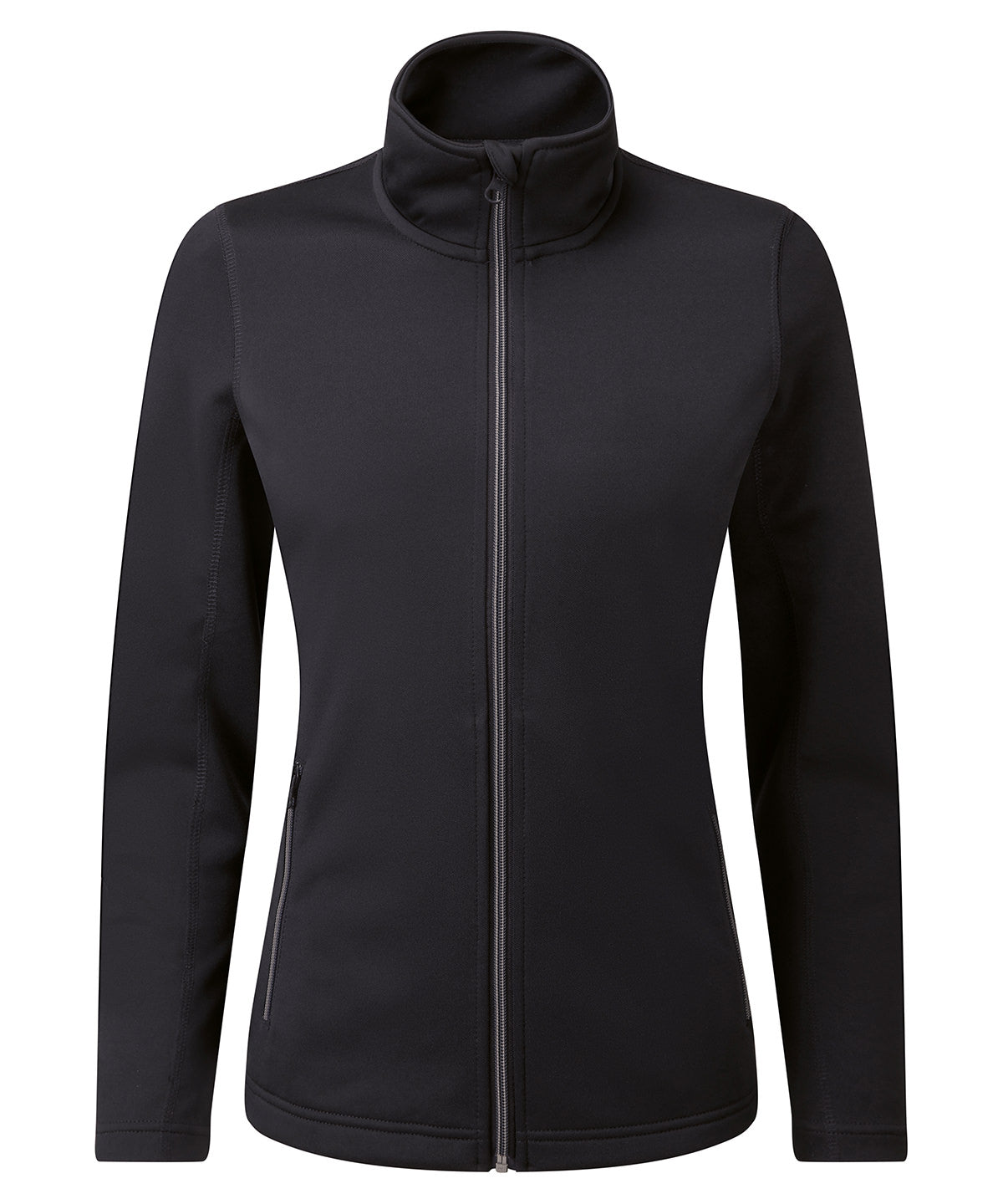 Women’s Spun Dyed Recycled Zip-Through Sweat - PR809 - Black - Customisable Sweatshirts