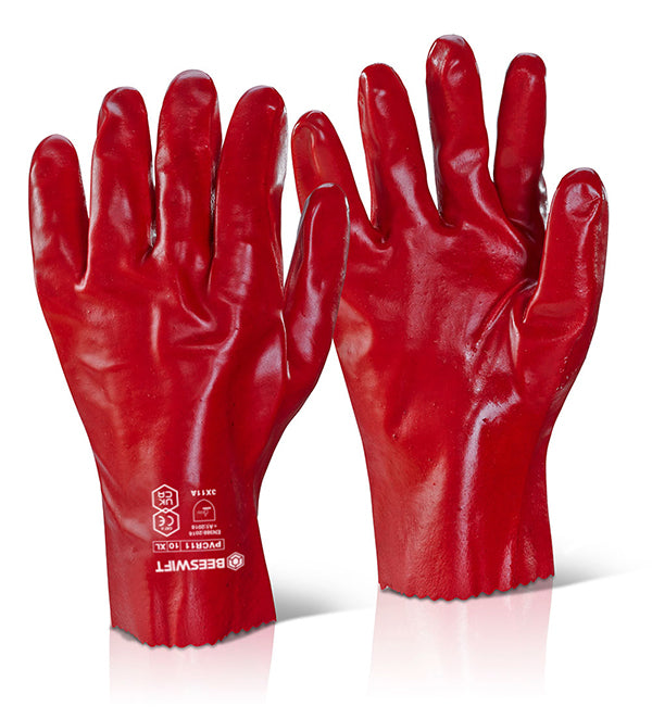 Pvc Gauntlet - PVCR11 - Red ONE SISE - Customisable PVC