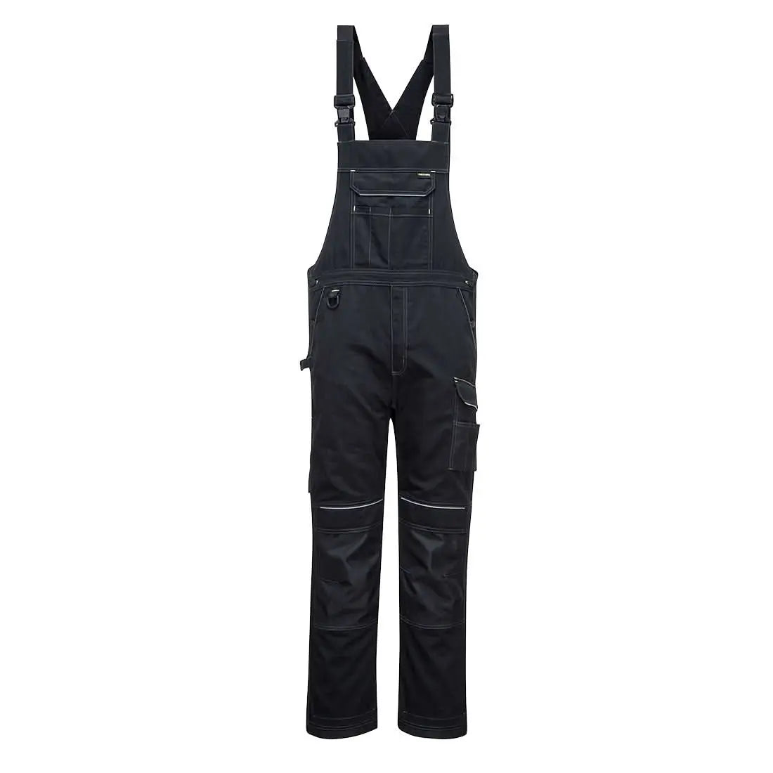 Pw3 Work Bib And Brace Pw346 - Black - Customisable Bib & Braces