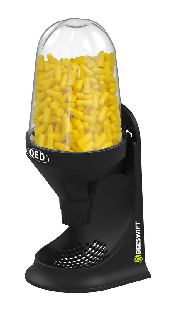 Beeswift QED Dispenser System with 500 Foam Ear Plugs - - Customisable Hearing Protection
