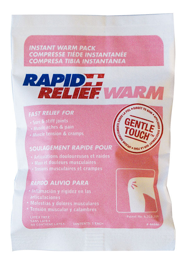Rapid Relief Rapid Relief Instant Warm Pack Small X Ra44346 - White 6" - Customisable Therapy