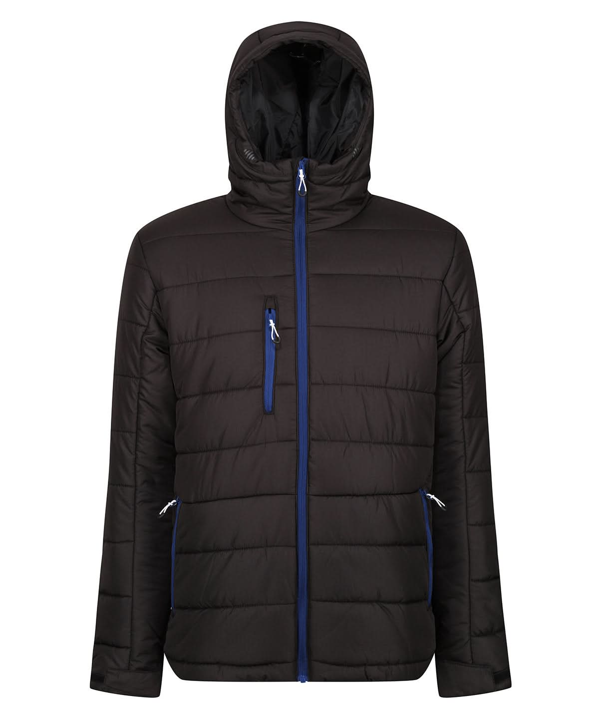 Regatta Professional Navigate thermal hooded jacket RG338 - Black New Royal - Customisable Jacket