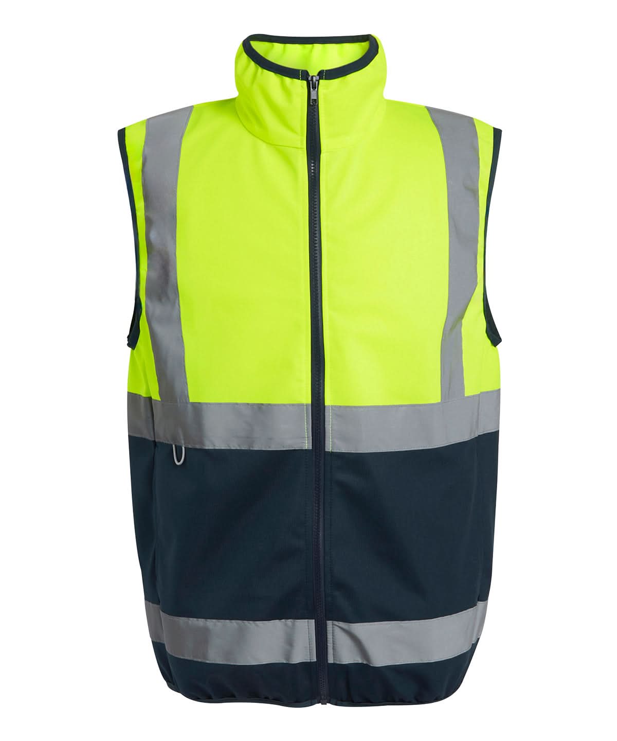 Regatta High Visibility Pro hi vis full zip gilet RG472 - Yellow Navy - Customisable Bodywarmers