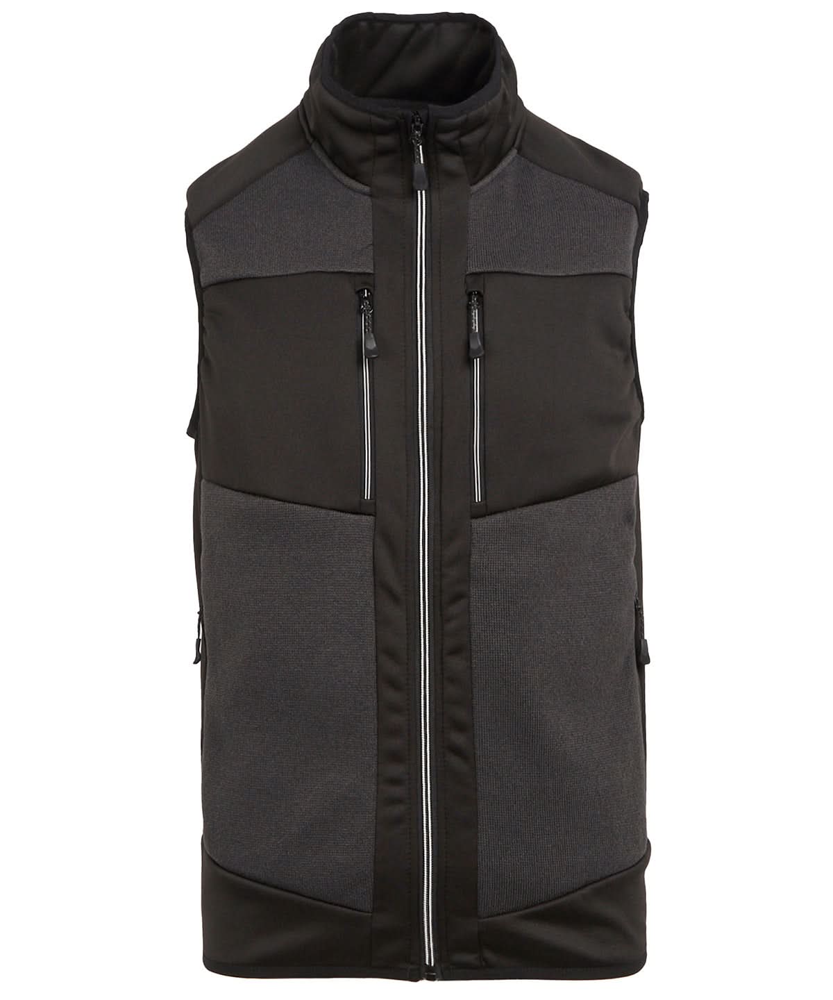 Regatta Professional E Volve unisex knit effect stretch bodywarmer RG544 - Ash Black - Customisable Bodywarmers