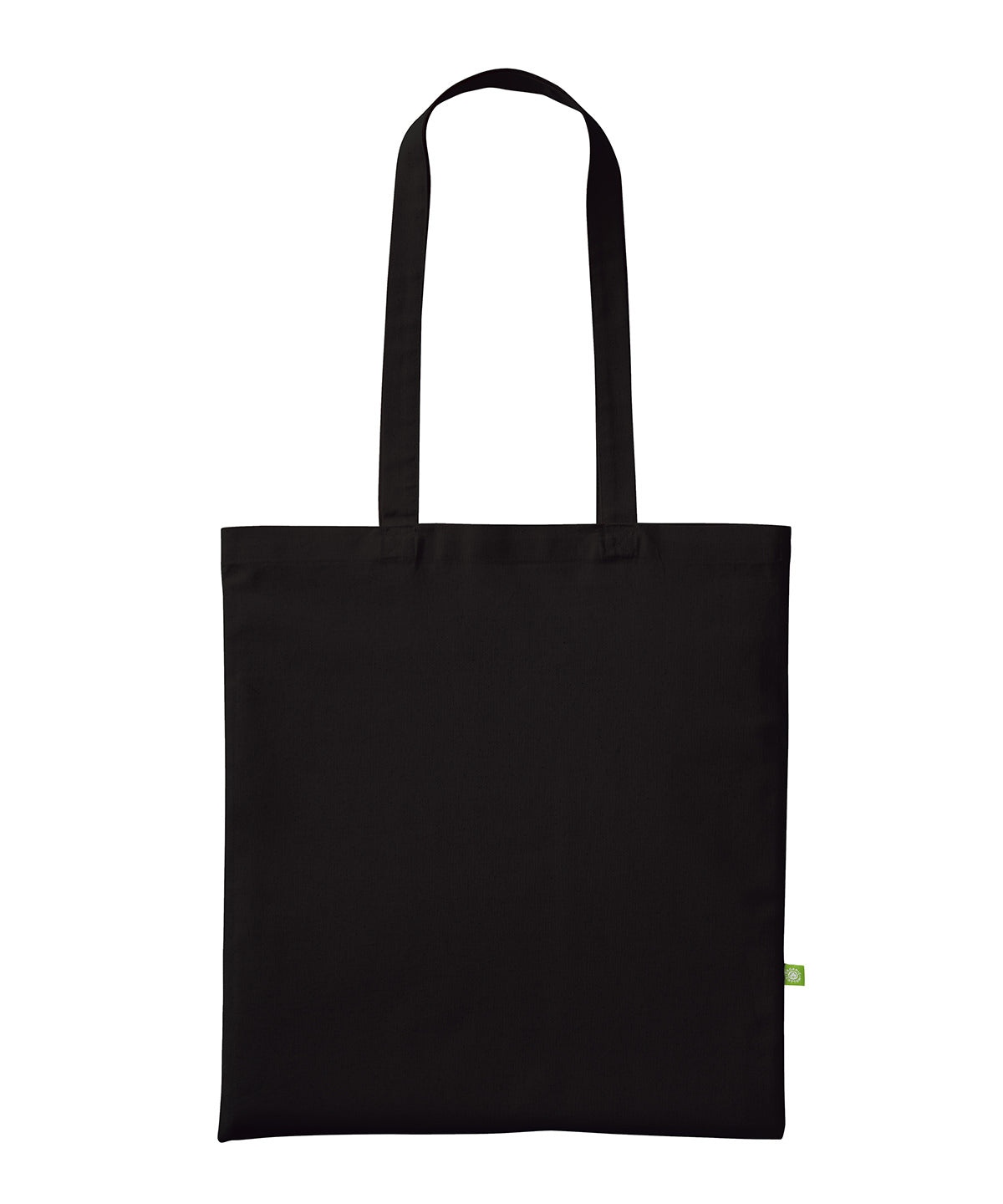 Organic cotton shopper long handle - RL060 - Black One size - Customisable Bags