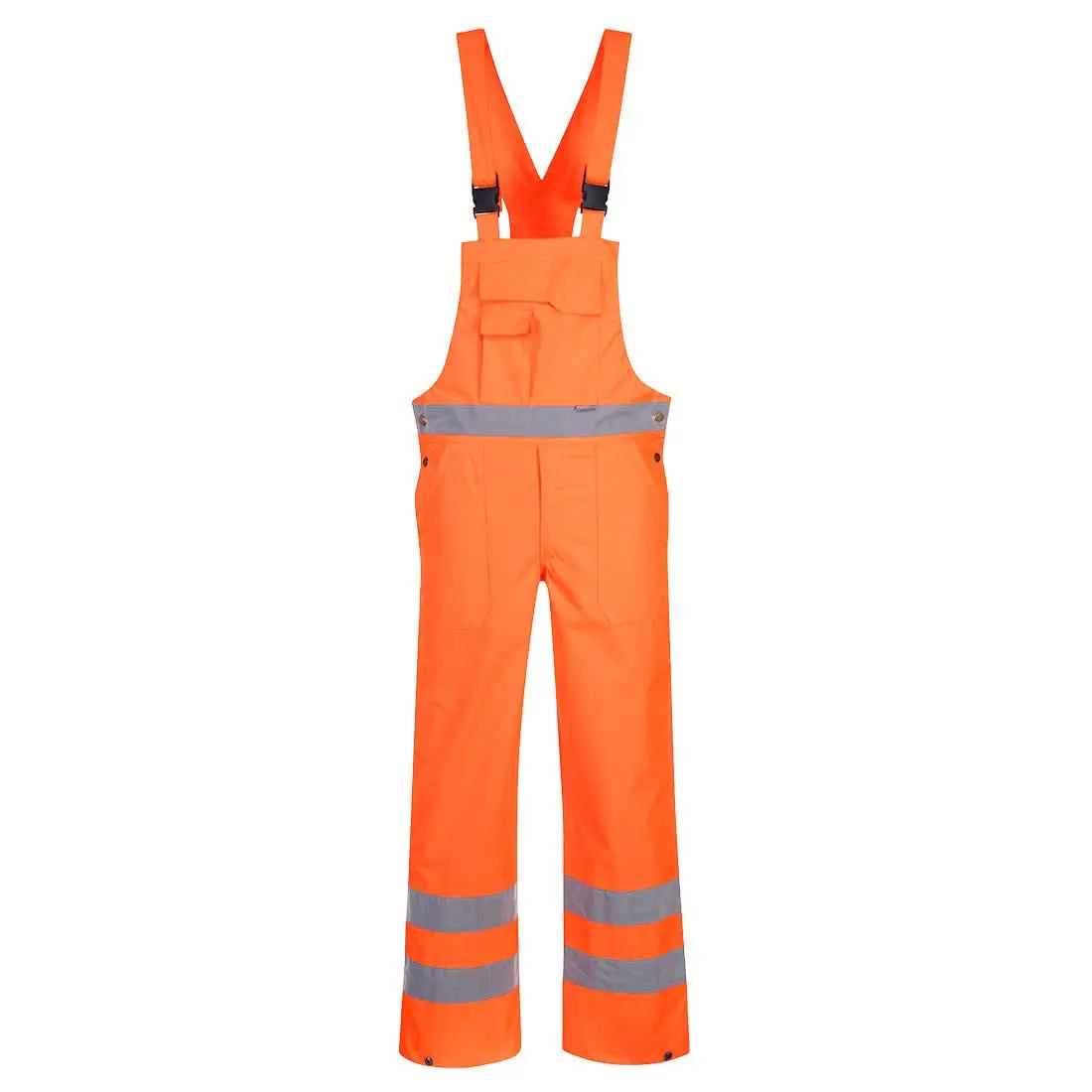 Hi Vis Breathable Rain Bib And Brace S388 - Orange - Customisable Bib & Braces