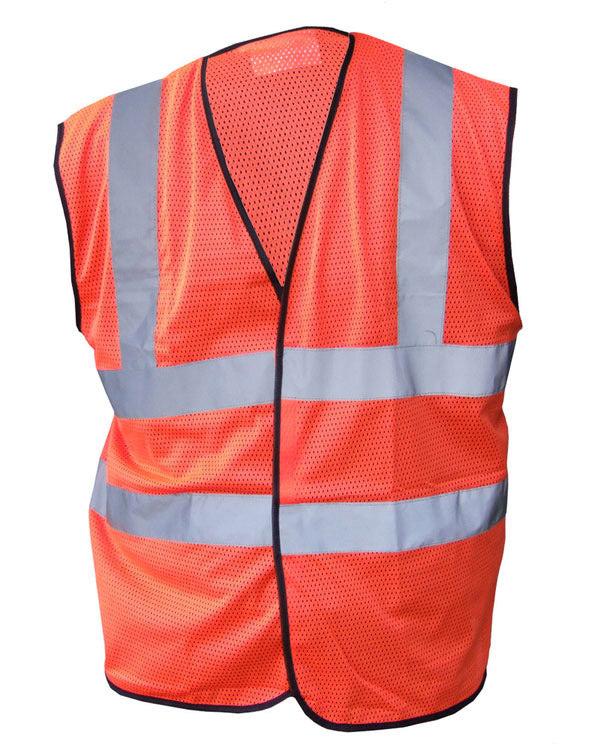 Beeswift Hi Vis Mesh Vest Hvmwor - Orange - Customisable Hi-Vis Vest