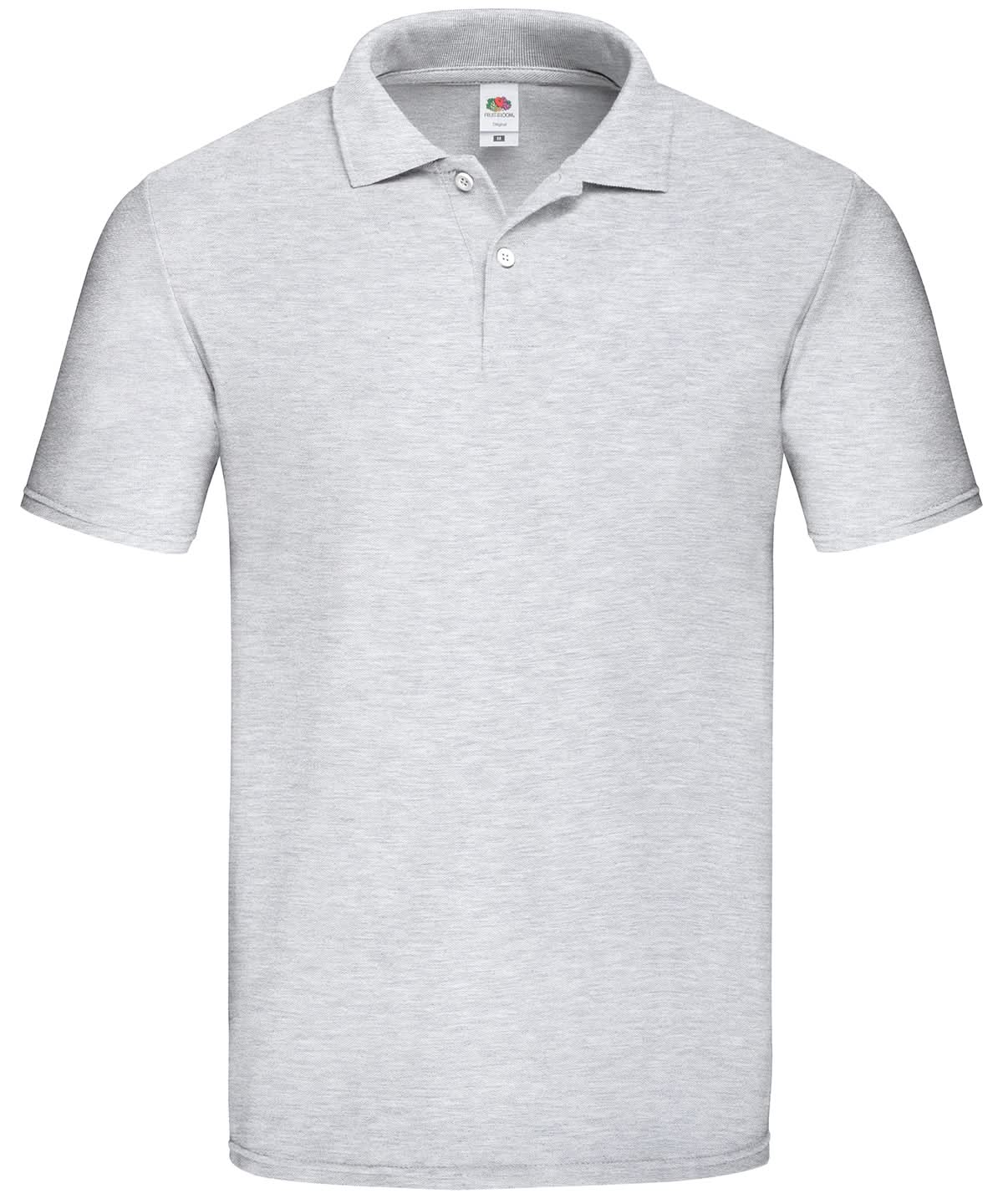 Original Polo SS029 - Heather Grey - Customisable Polos