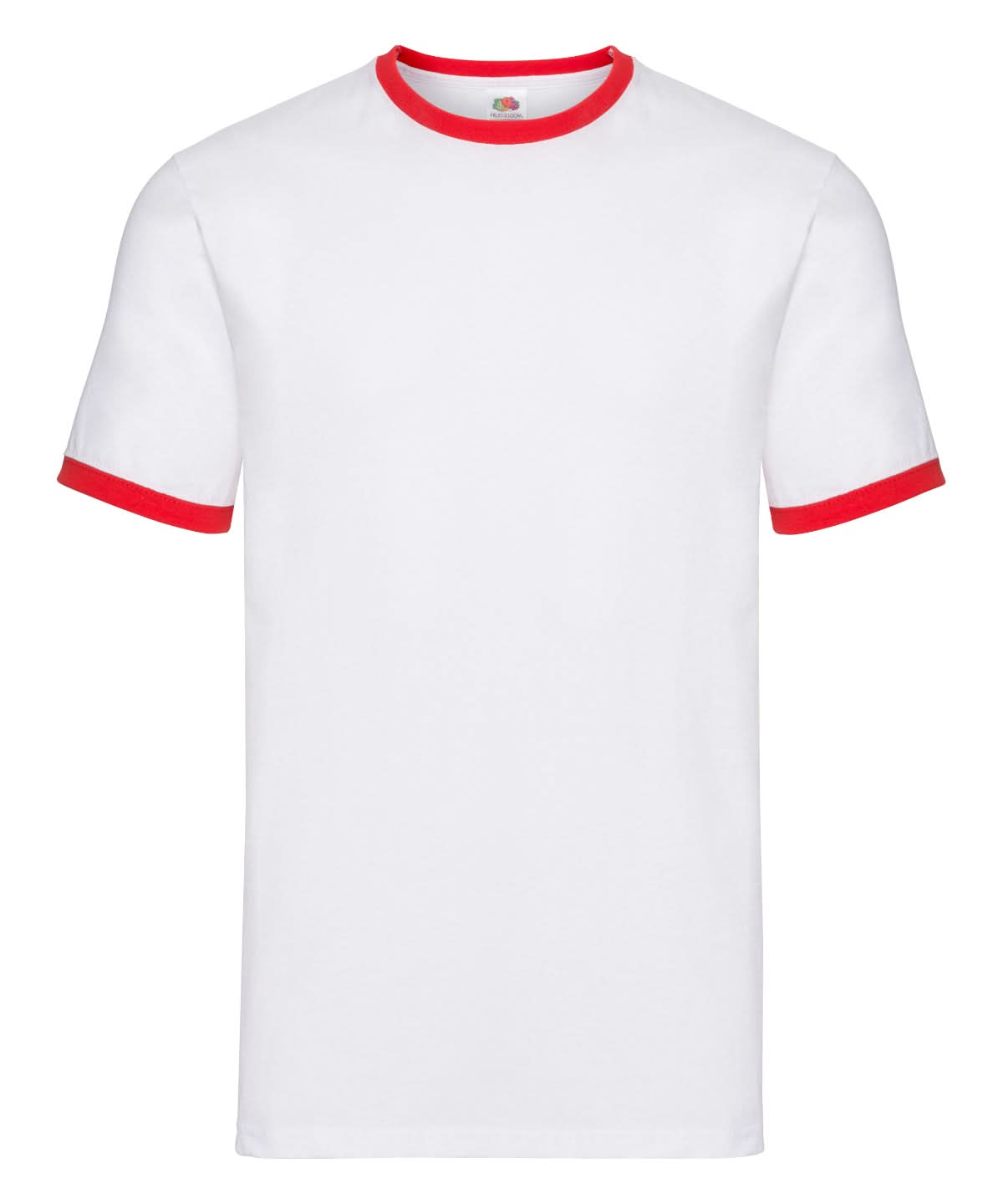 Ringer T SS168 - White Red - Customisable T-Shirt