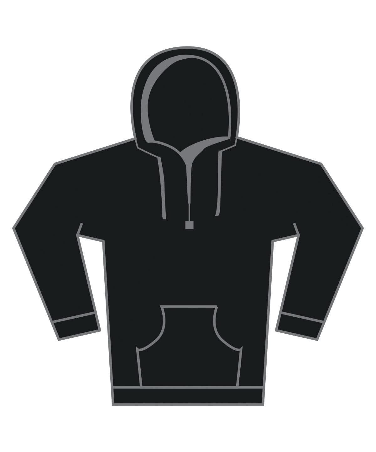 Supercotton Hooded Sweatshirt SS241 - Black - Customisable Sweatshirts