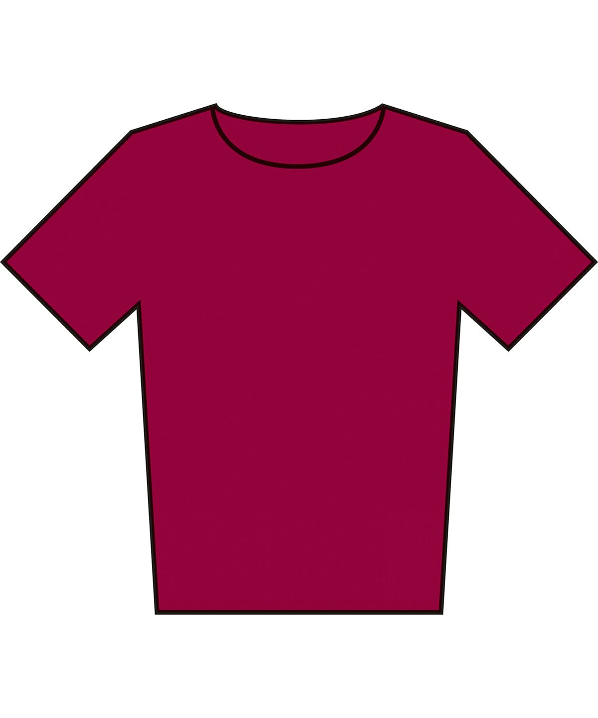 Kids Iconic 195 T SS436 - Cranberry - Customisable T-Shirt