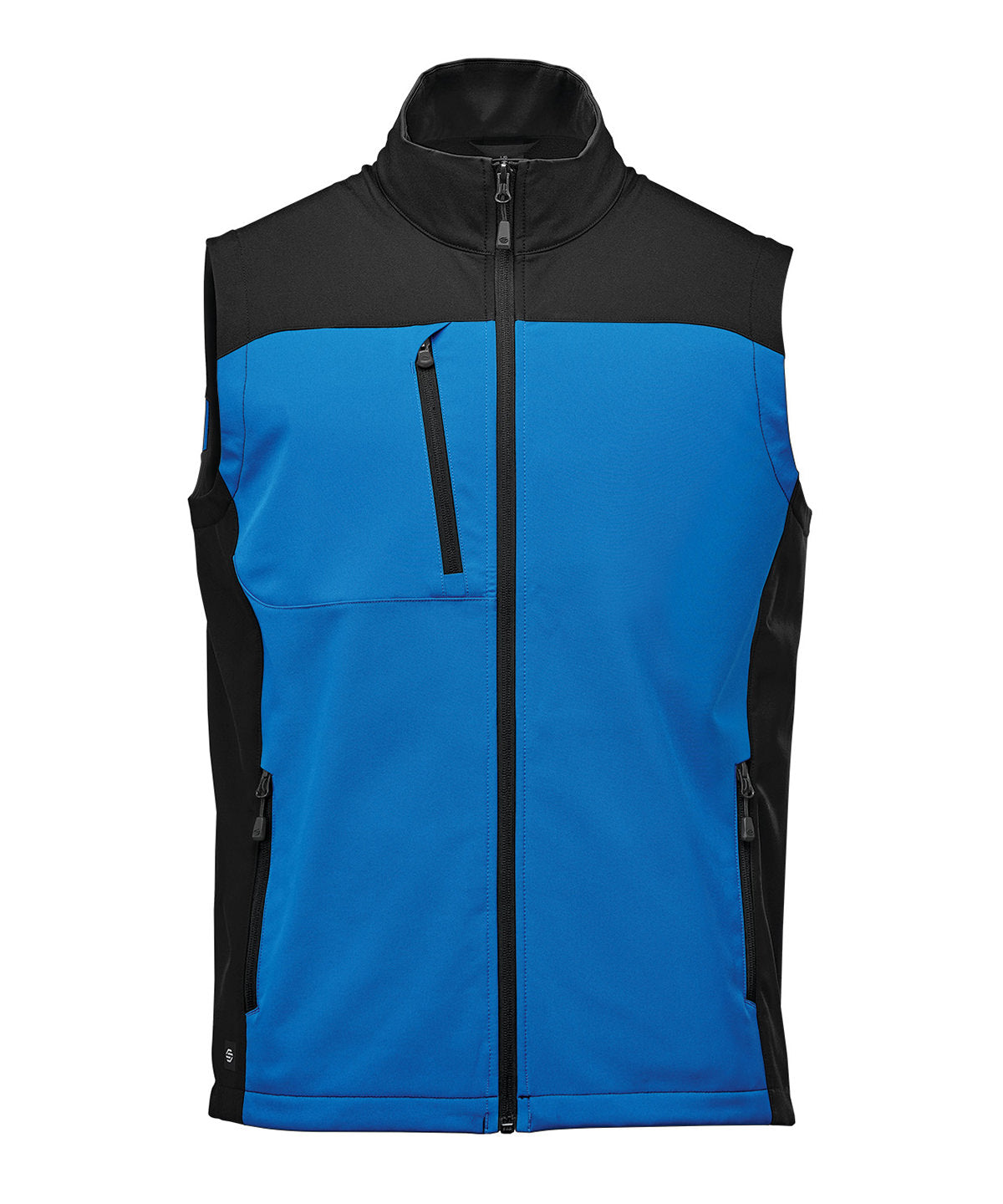 Cascades softshell vest - ST240 - Azure Blue Black - Customisable Gilets & Body Warmers