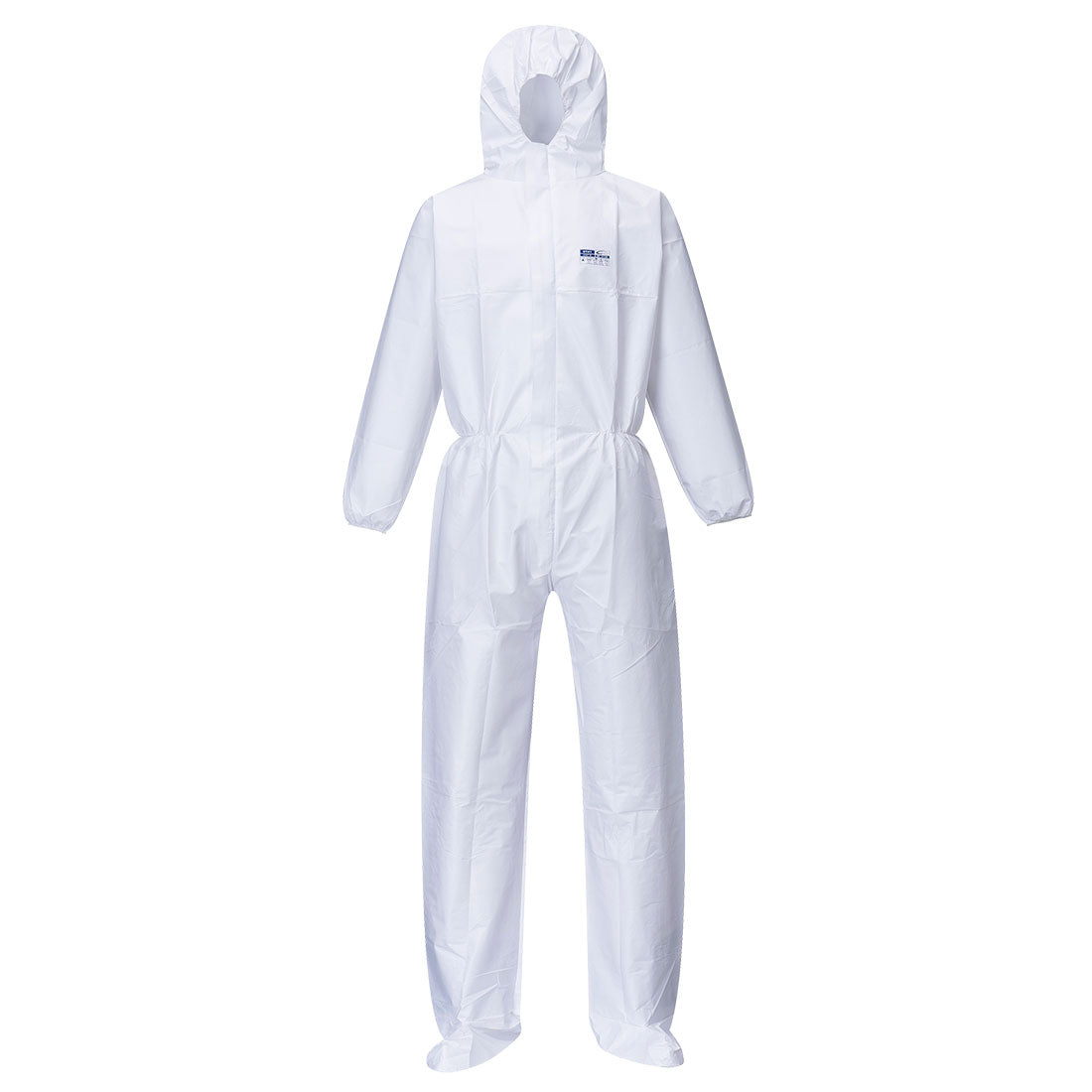 Biz Tex Microporous Coverall With Boot Covers Type 5/6 - ST41 - White - Customisable Hazard Protection