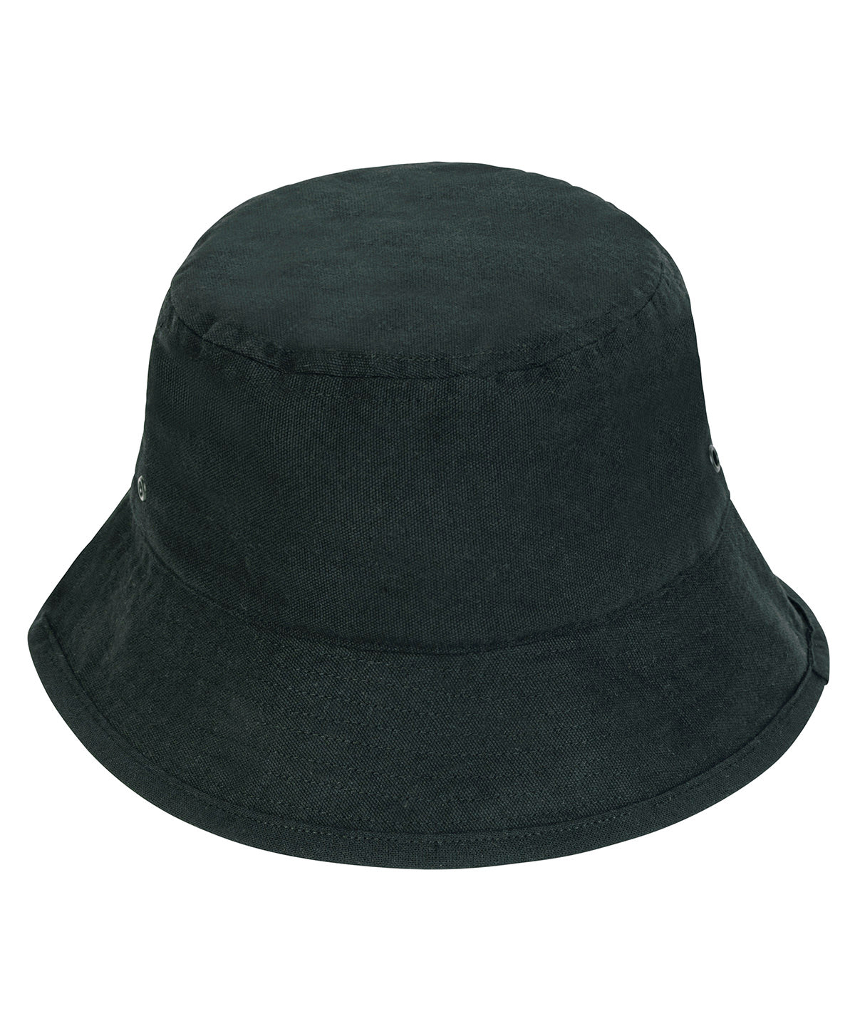 Bucket hat with metal eyelets (STAU893) - SX163 - Black - Customisable Hats