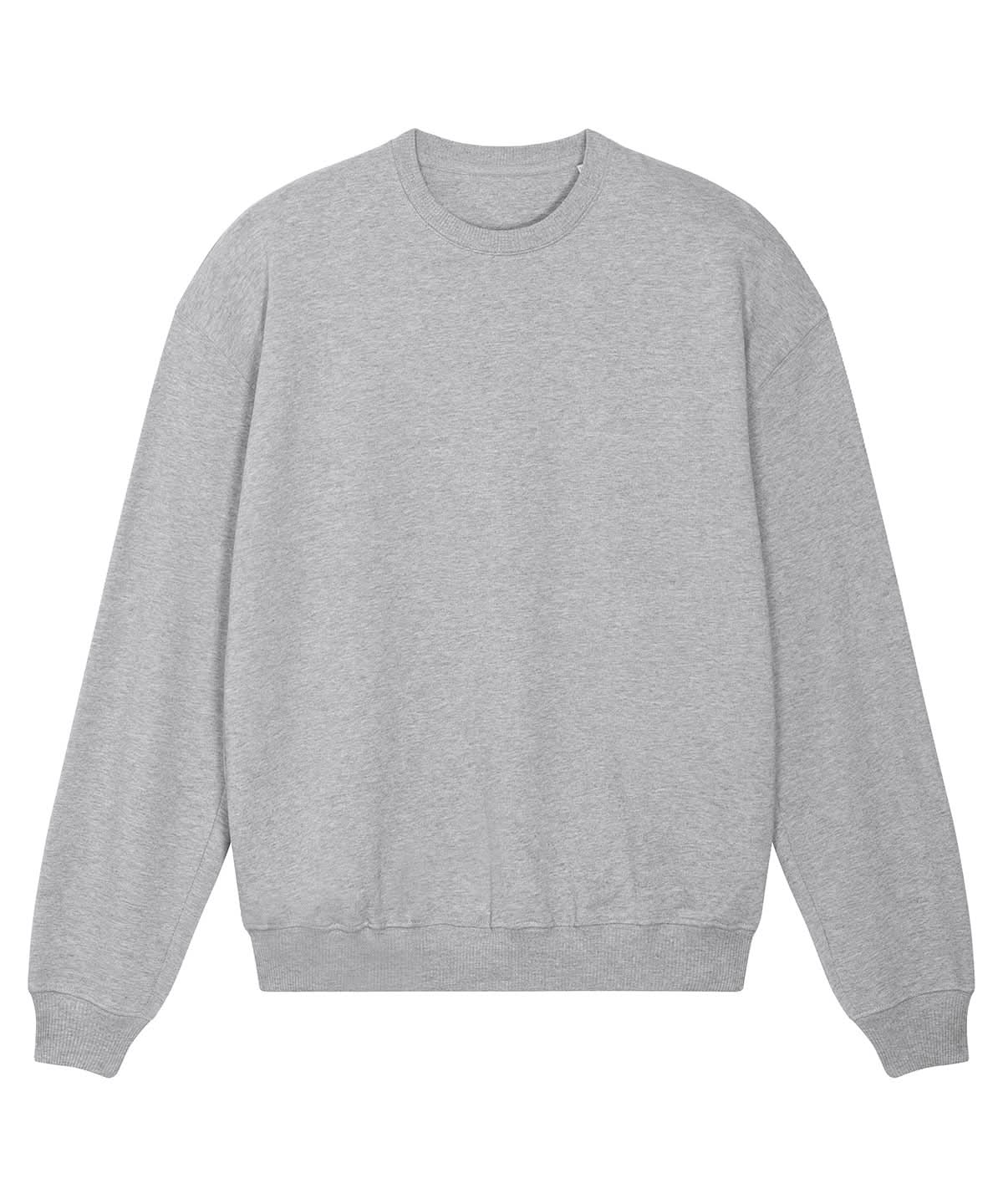 Stanley/Stella Unisex Ledger dry sweatshirt STSU798 SX218 - Heather Grey - Customisable Sweatshirts