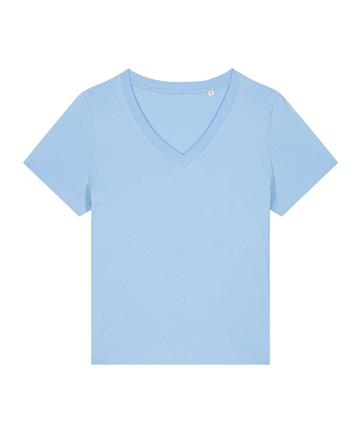 Stanley/Stella Womens Stella Isla v neck t shirt STTW176 SX720 - Blue Soul - Customisable T-Shirt