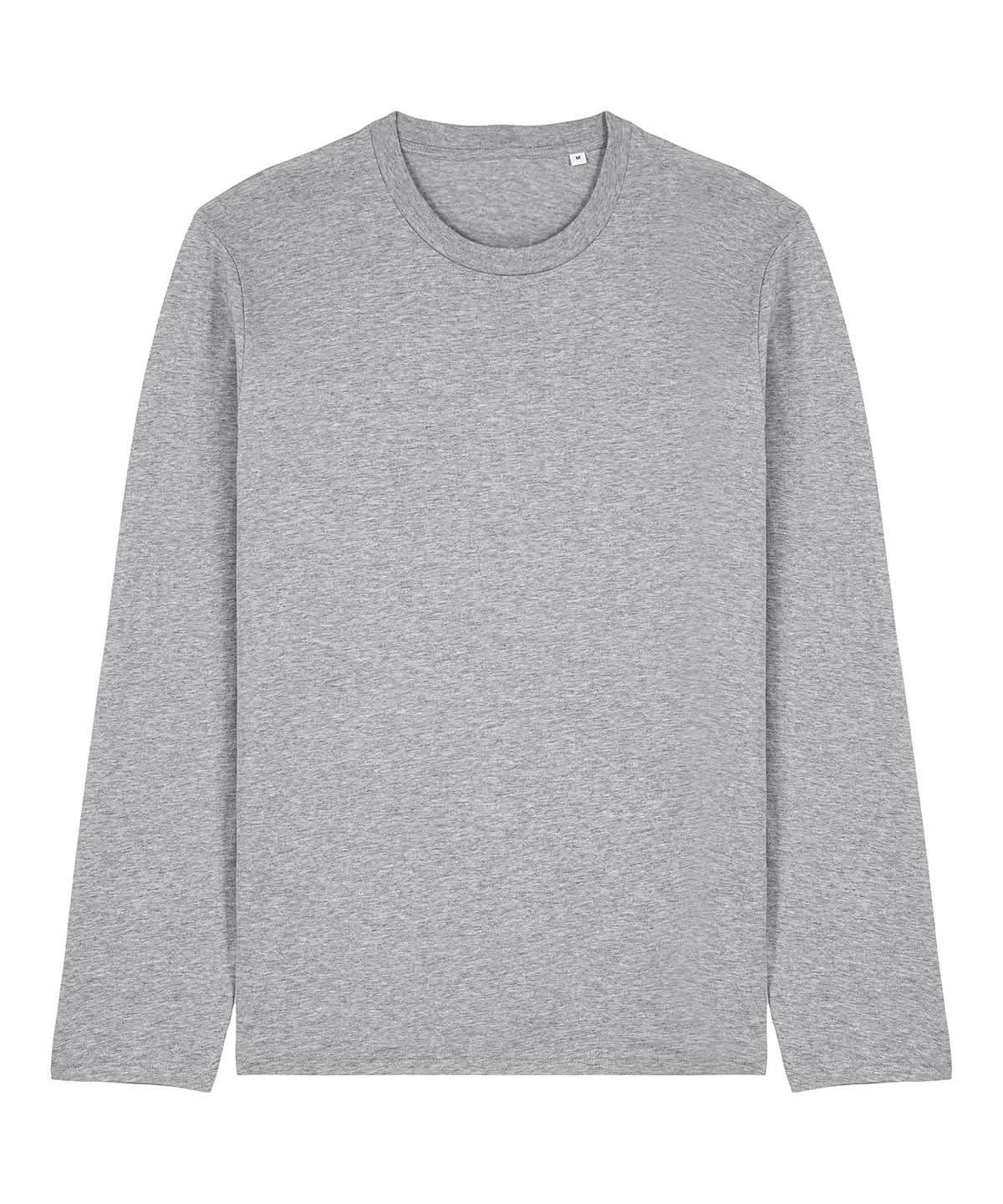 Stanley/Stella Creator 20 long sleeve STTU199 SX750 - Heather Grey - Customisable T-Shirt