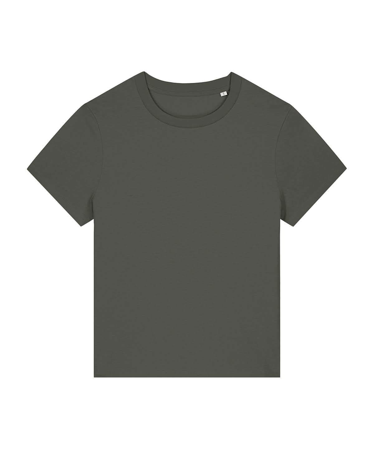 Stanley/Stella Womens Stella Muser Iconic T Shirt STTW172 Khaki SX768 - Khaki - Customisable T-Shirt