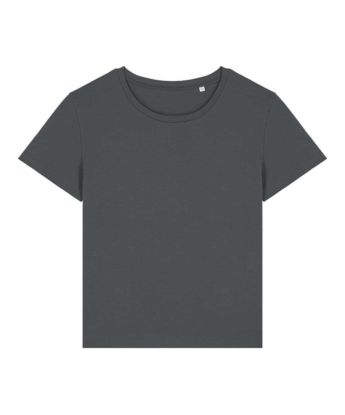Stanley/Stella Womens Stella Serena Iconic Mid Light T Shirt STTW173 Anthracite SX781 - Anthracite - Customisable T-Shirt