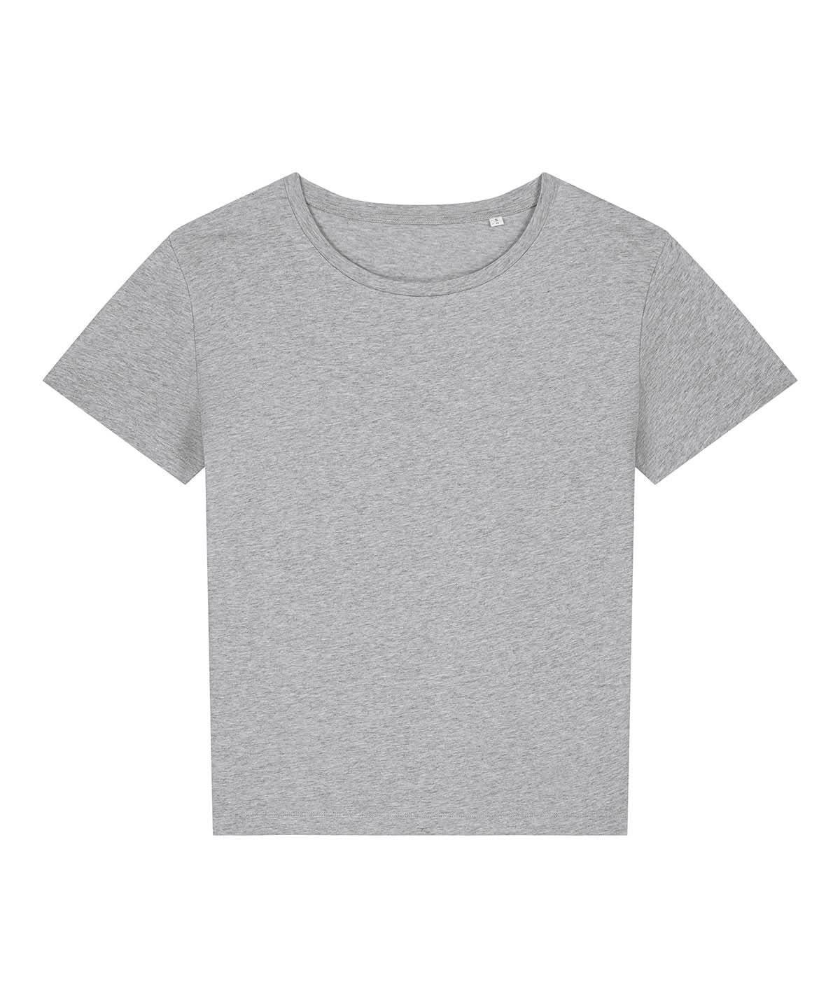 Stanley/Stella Womens Stella Serena Iconic Mid Light T Shirt STTW173 Heather Grey SX781 - Heather Grey - Customisable T-Shirt