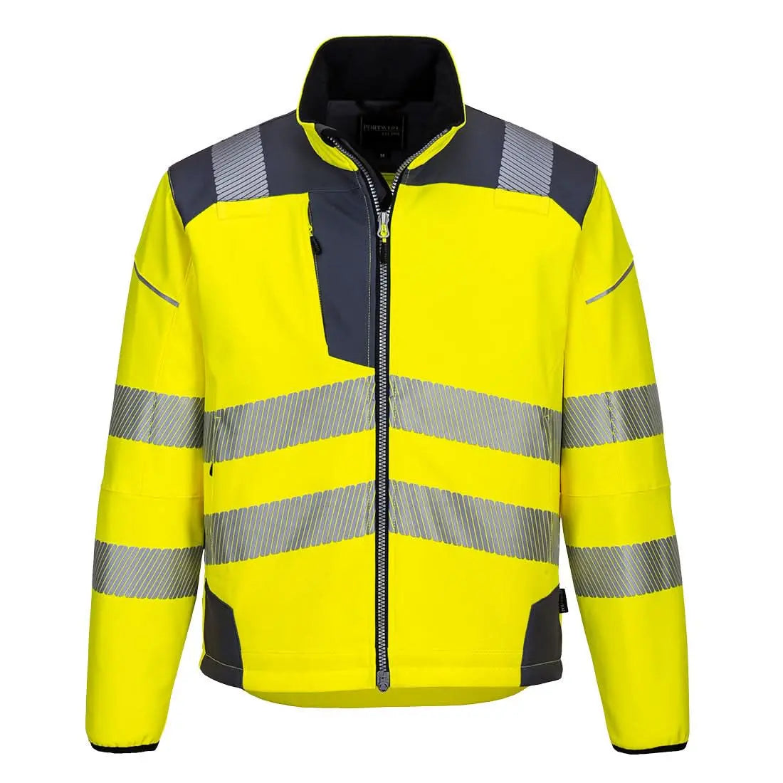 Pw3 Hi Vis Softshell (3 L) T402 - - Customisable Softshell Jackets