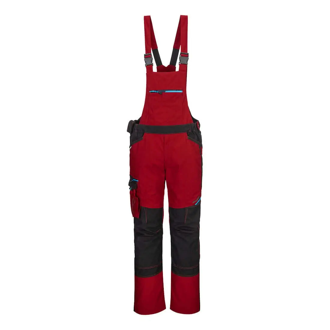 Wx3 Bib And Brace T704 - Deep Red - Customisable Bib & Braces