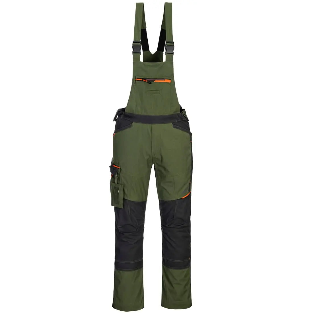 Wx3 Bib And Brace T704 - Olive Green - Customisable Bib & Braces