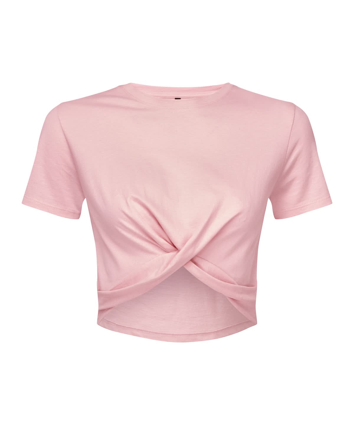 TriDri Tridri WomenS Twist Crop Top TR068 - Light Pink - Customisable T-Shirt