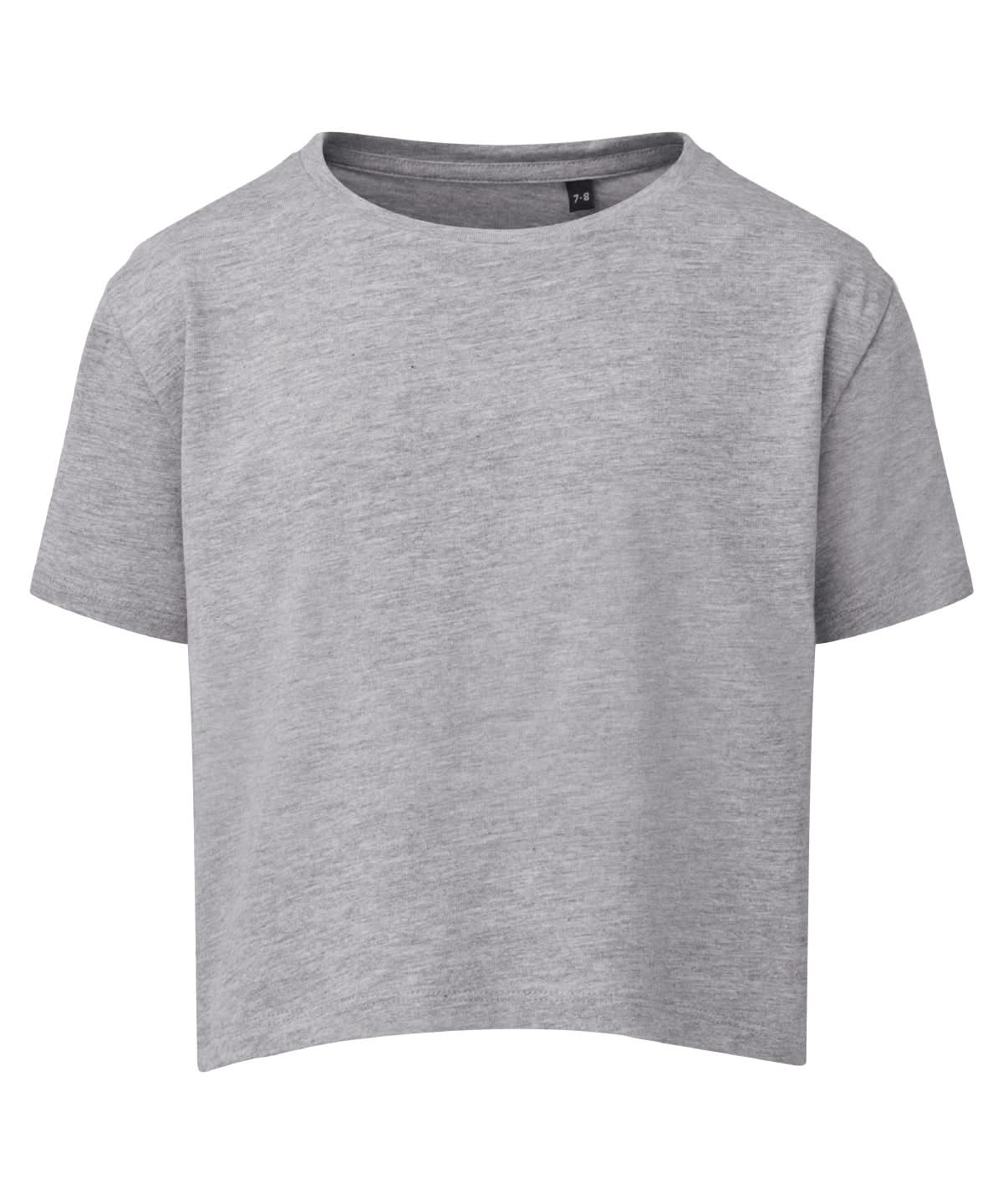 TriDri Tridri Kids Boxy Tee TR19B - Heather Grey - Customisable T-Shirt