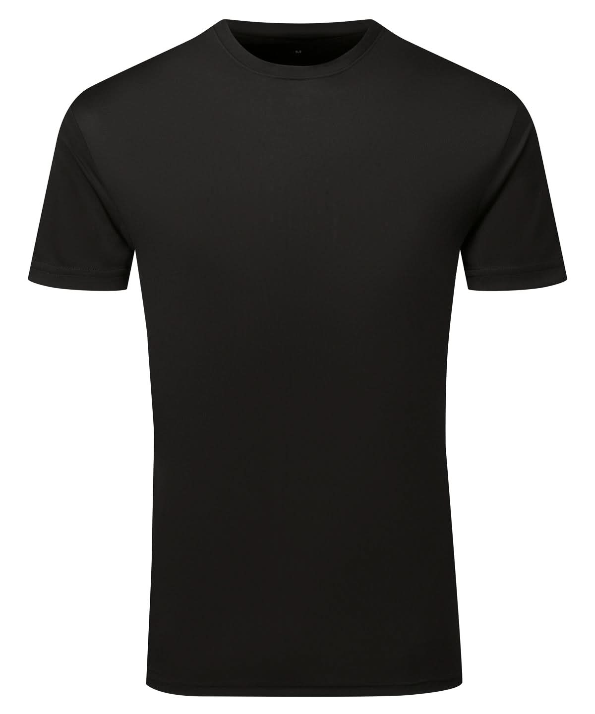 TriDri Cationic Recycled Textured Tee Black TR503 - Black - Customisable T-Shirt
