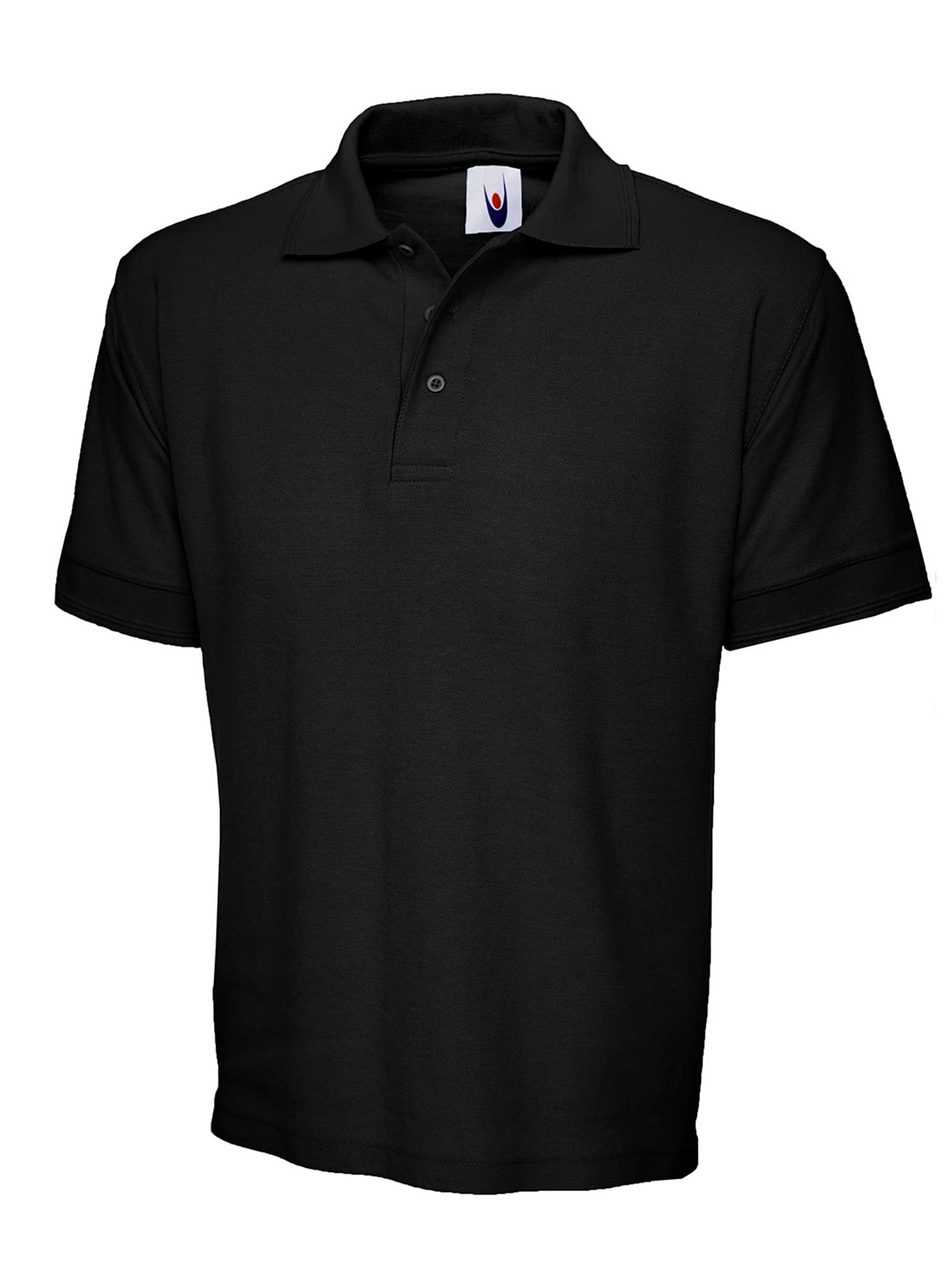 Heavyweight Cotton Poloshirt - UC104 - Black - Customisable Polos