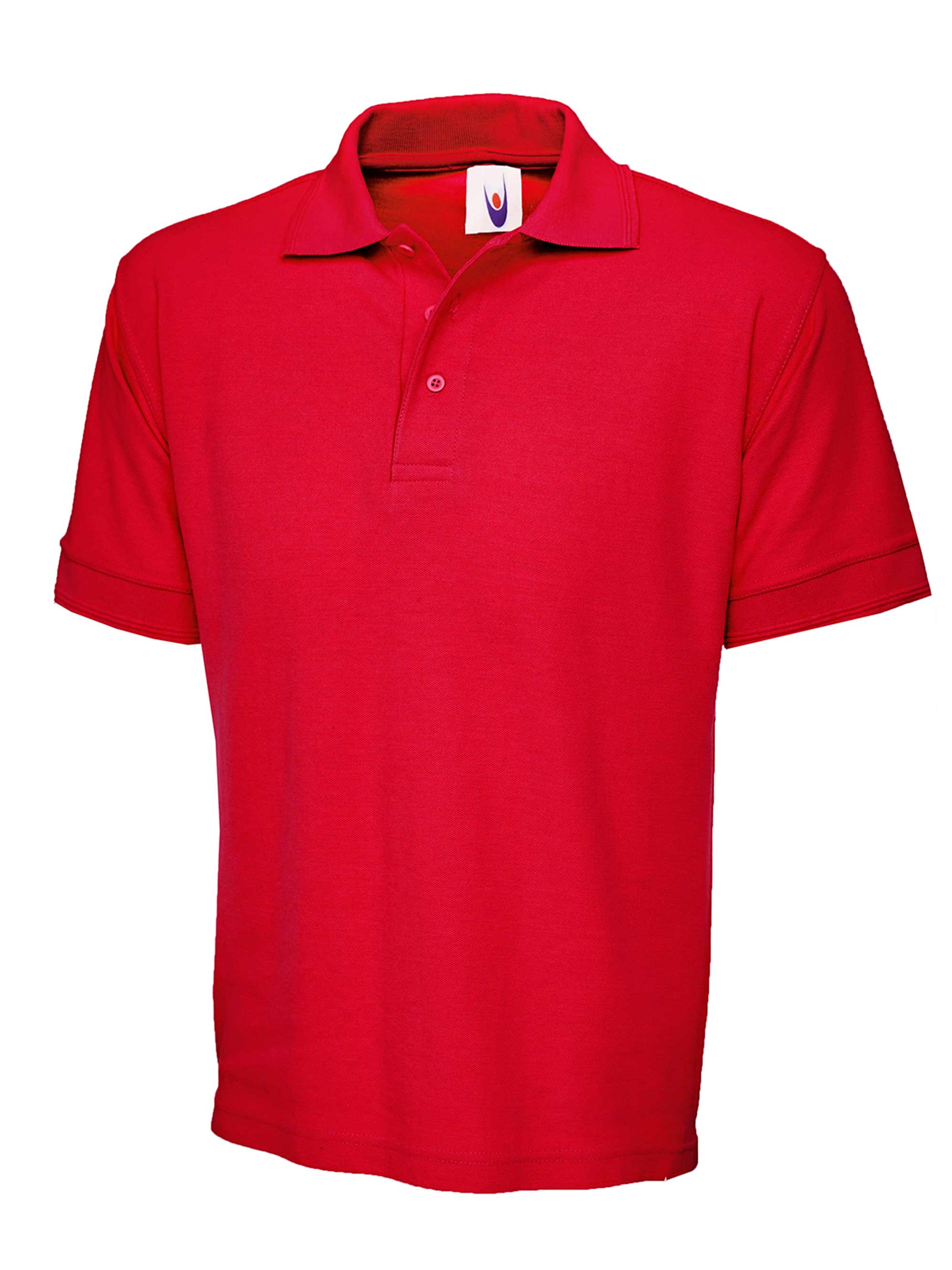 Heavyweight Cotton Poloshirt - UC104 - Red - Customisable Polos