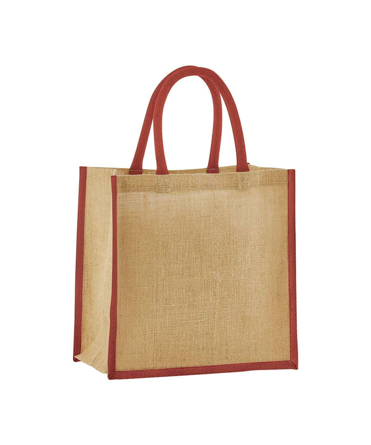 Westford Mill Natural Starched Jute Mini Gift Bag WM477 - - Customisable Bags