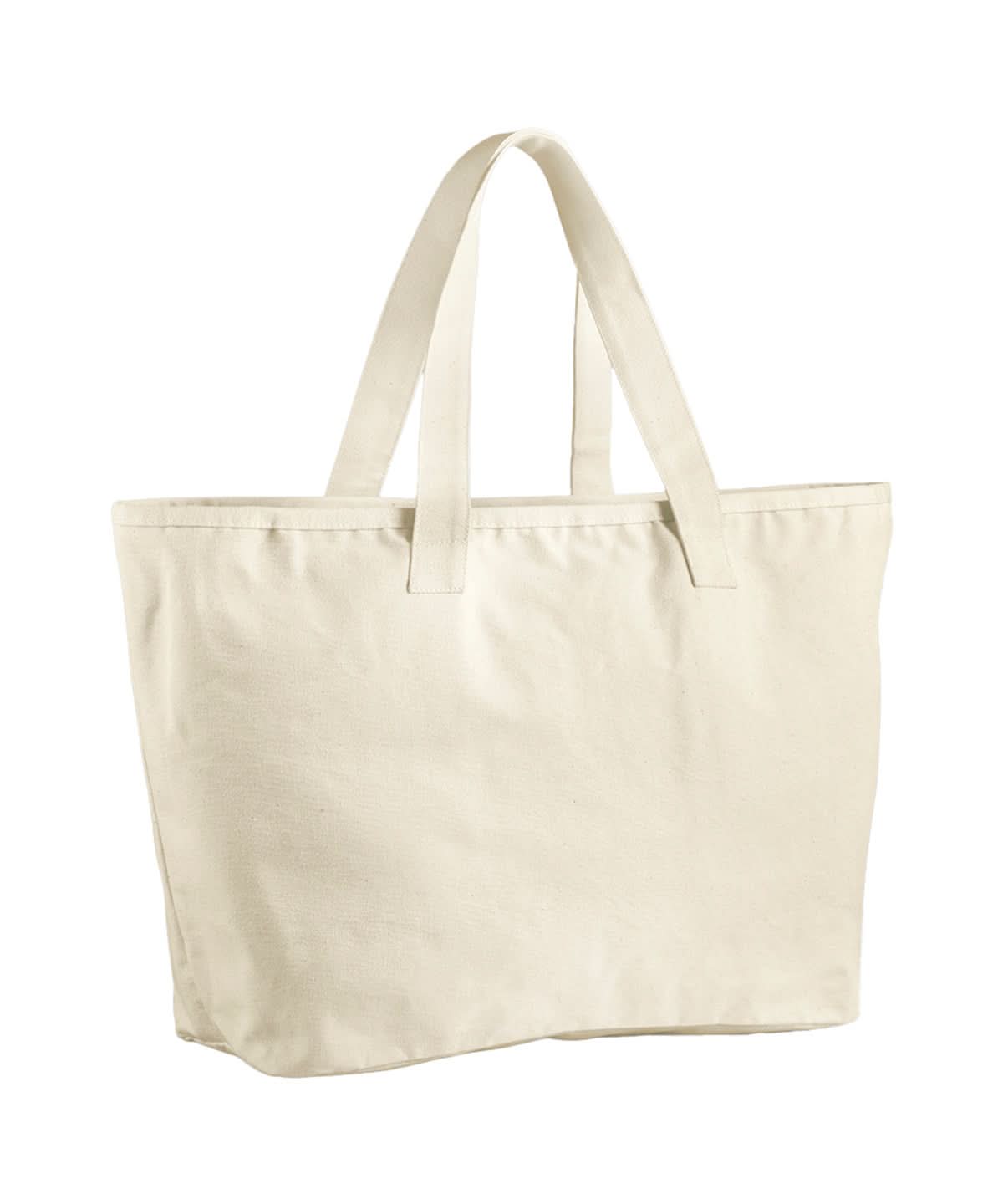 Westford Mill Oversized Heavy Duty Canvas Tote Bag WM606 - Natural One size - Customisable Bags