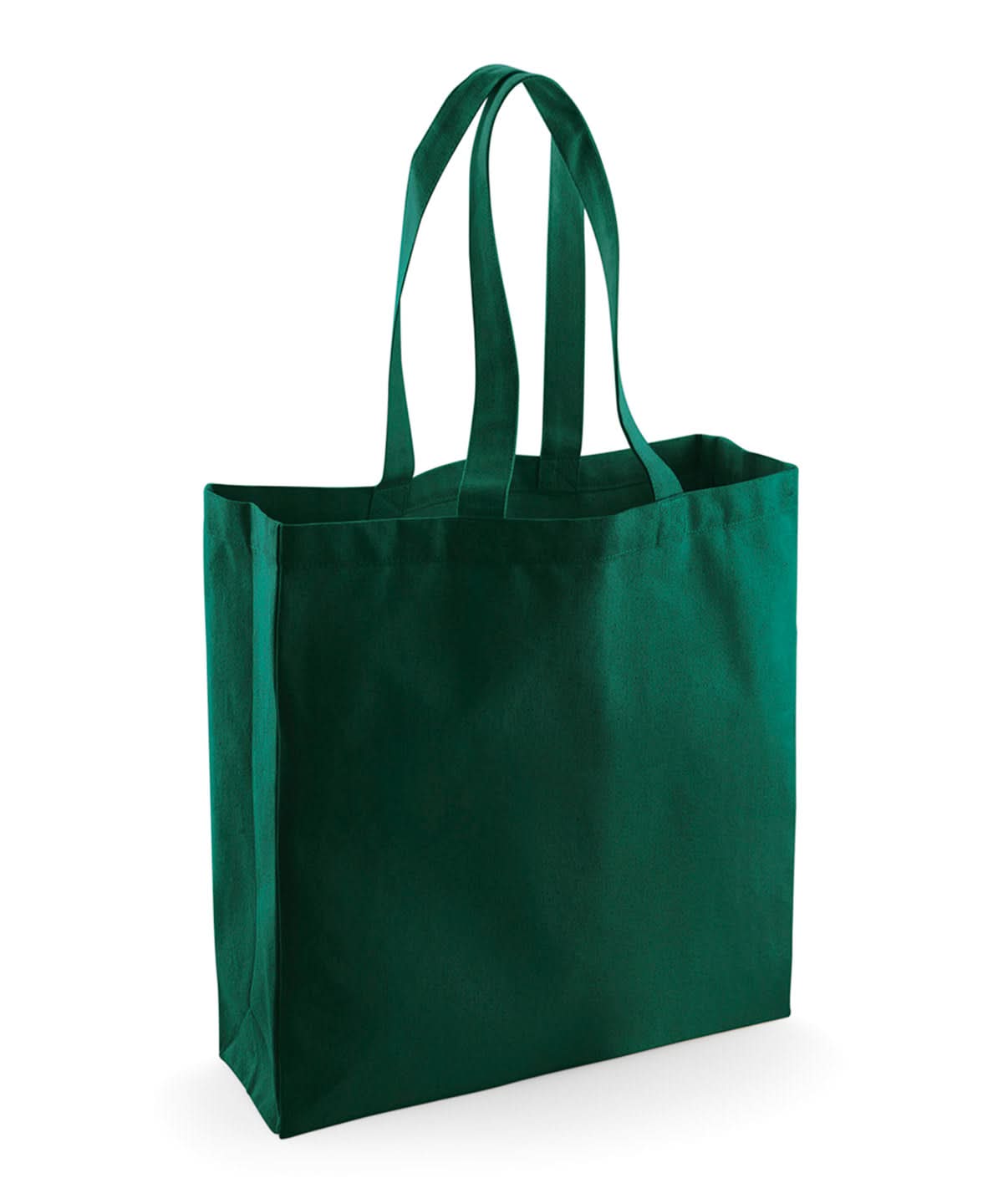 Westford Mill Fairtrade Cotton Classic Shopper WM623 - Bottle Green One size - Customisable Bags
