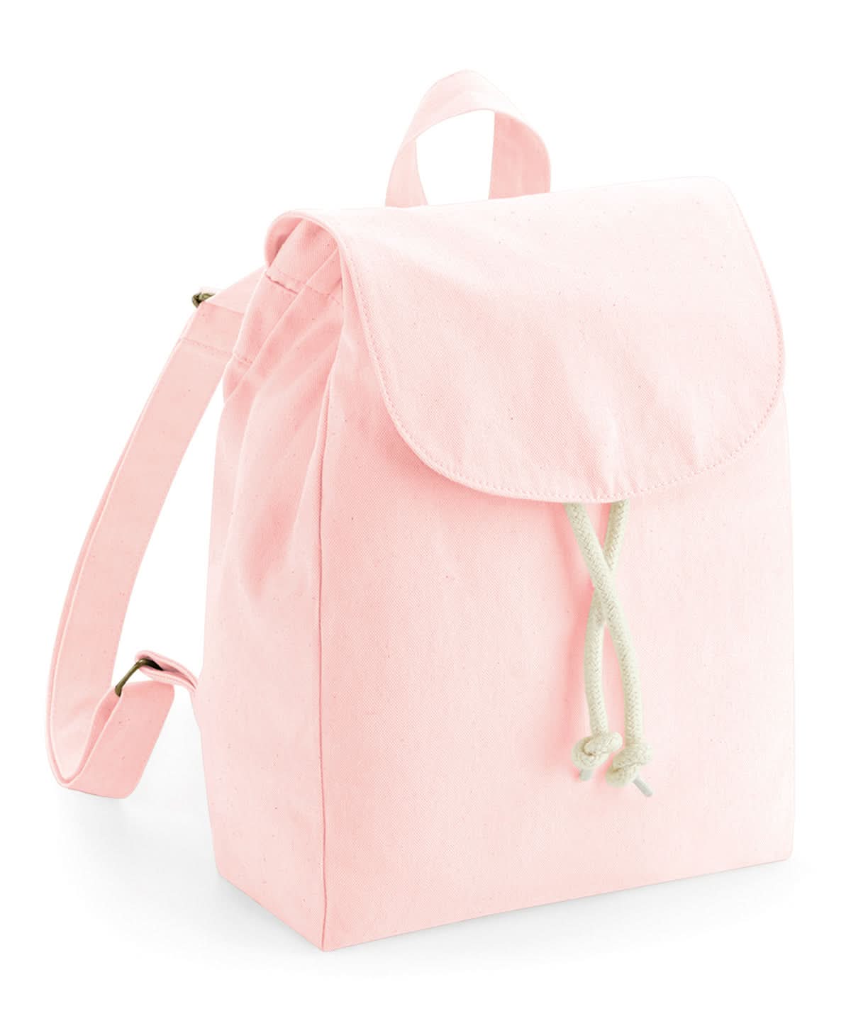 Westford Mill Earthaware Organic Mini Rucksack WM881 - Pastel Pink One size - Customisable Bags