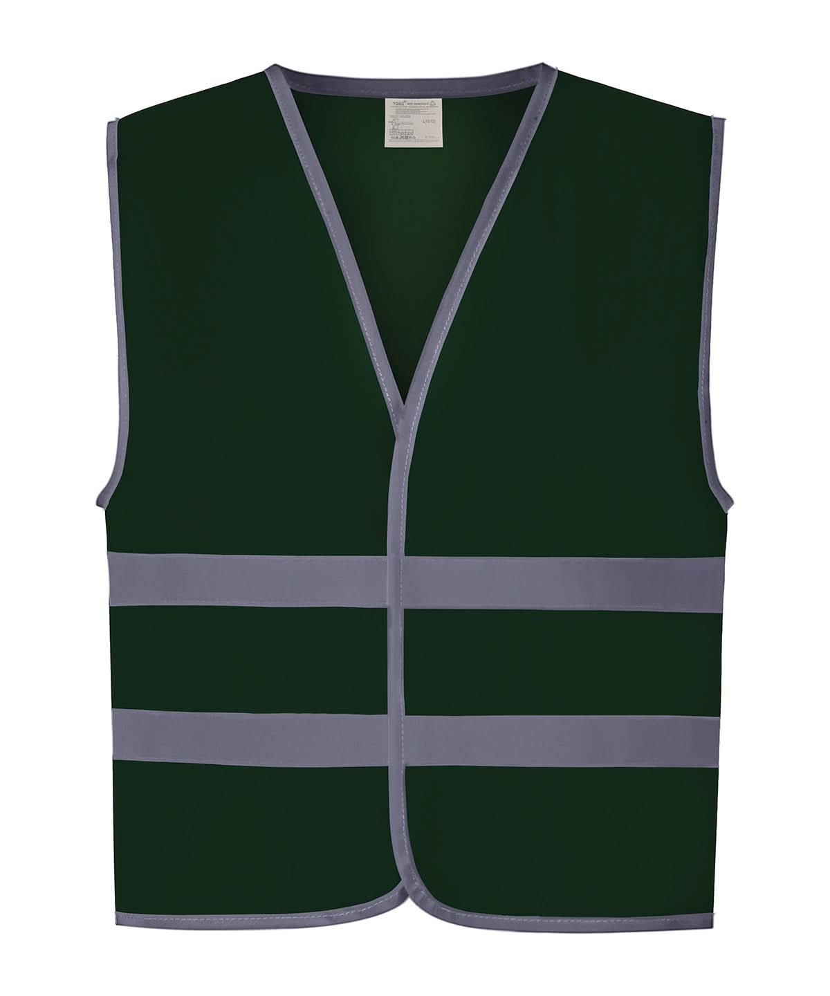Yoko HV Reflective Border Kids Waistcoat Hvw102Ch YK102 - Paramedic Green - Customisable Hi-Vis Vest