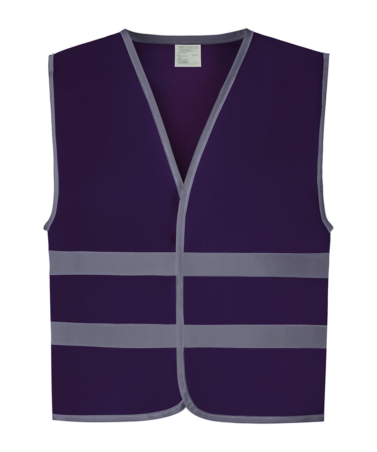 Yoko HV Reflective Border Kids Waistcoat Hvw102Ch YK102 - Purple - Customisable Hi-Vis Vest