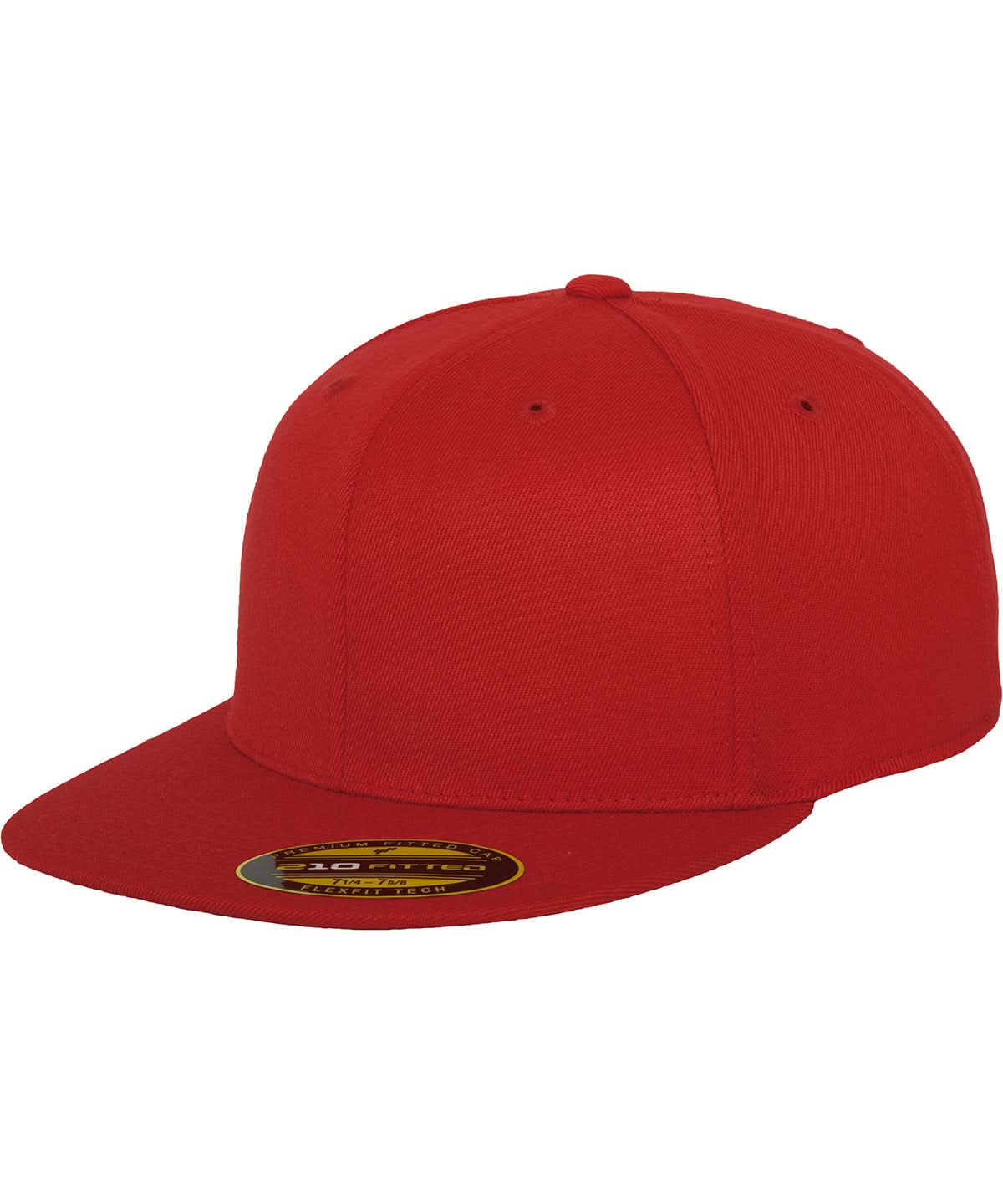 Flexfit By Yupoong Premium 210 Fitted Cap 6210 YP017 - Red - Customisable Caps