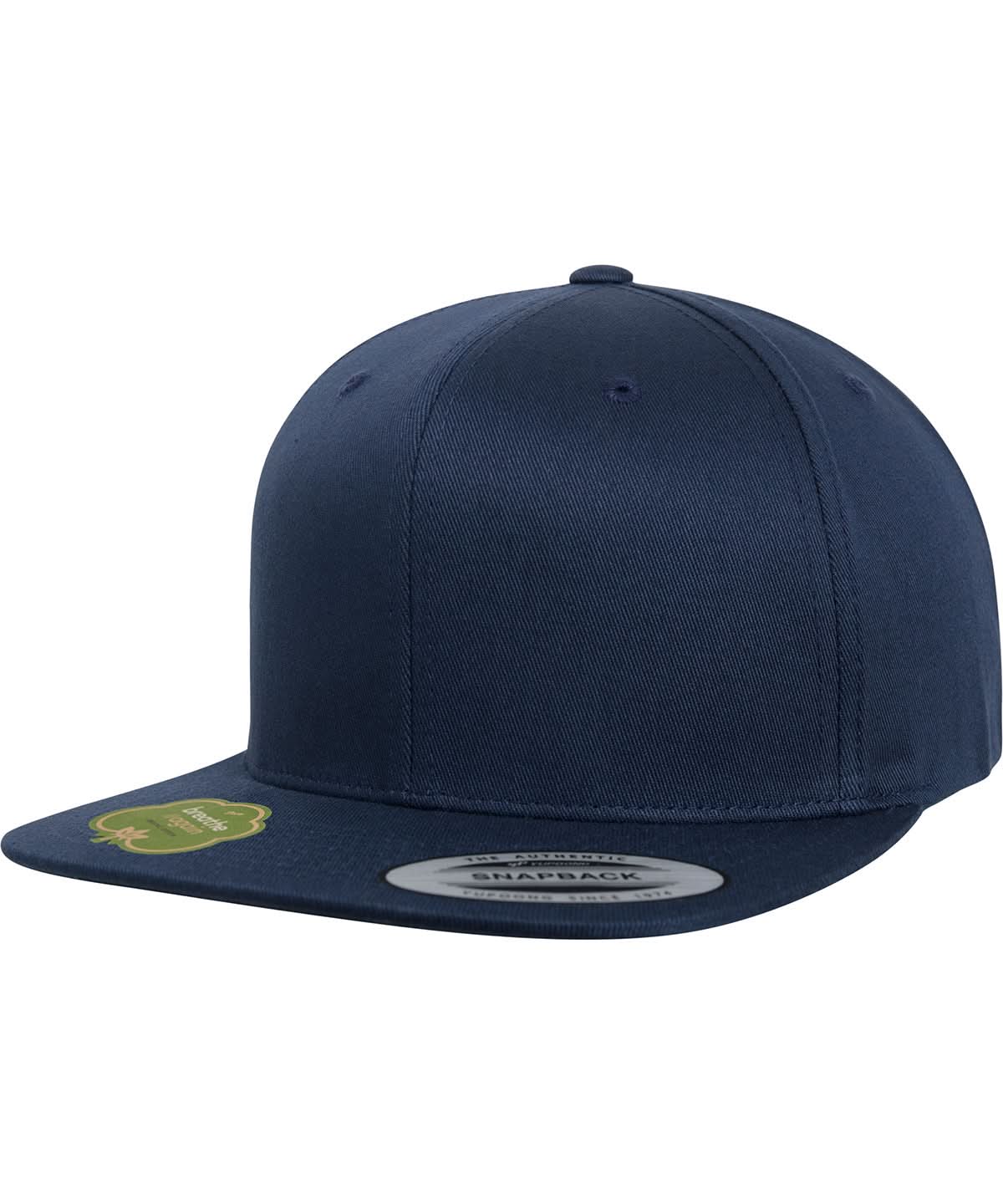 Flexfit By Yupoong Organic Cotton Snapback 6089Oc YP086 - Navy One size - Customisable Caps