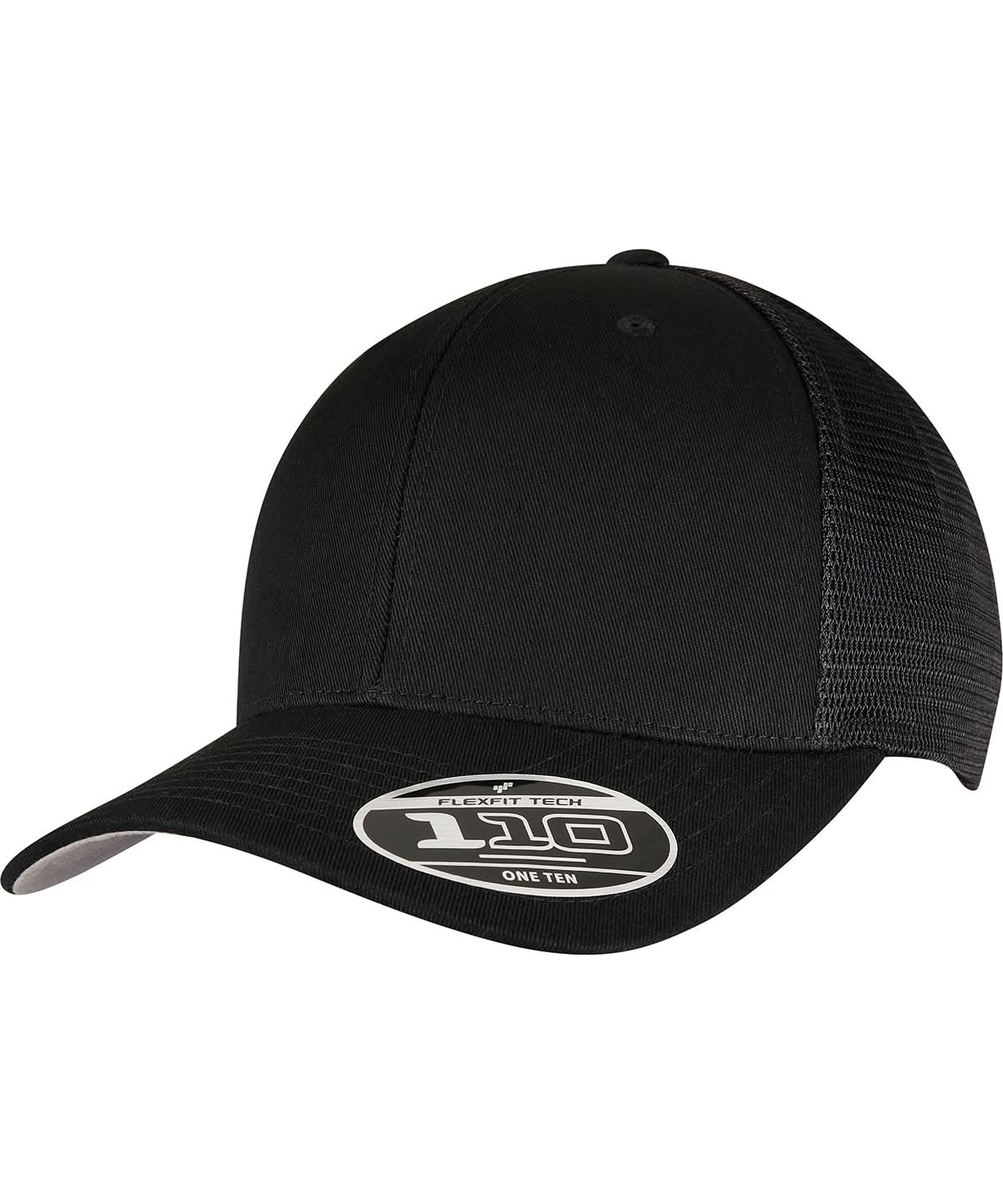 Flexfit By Yupoong 110 Mesh Cap 110M YP151 - Black One size - Customisable Caps