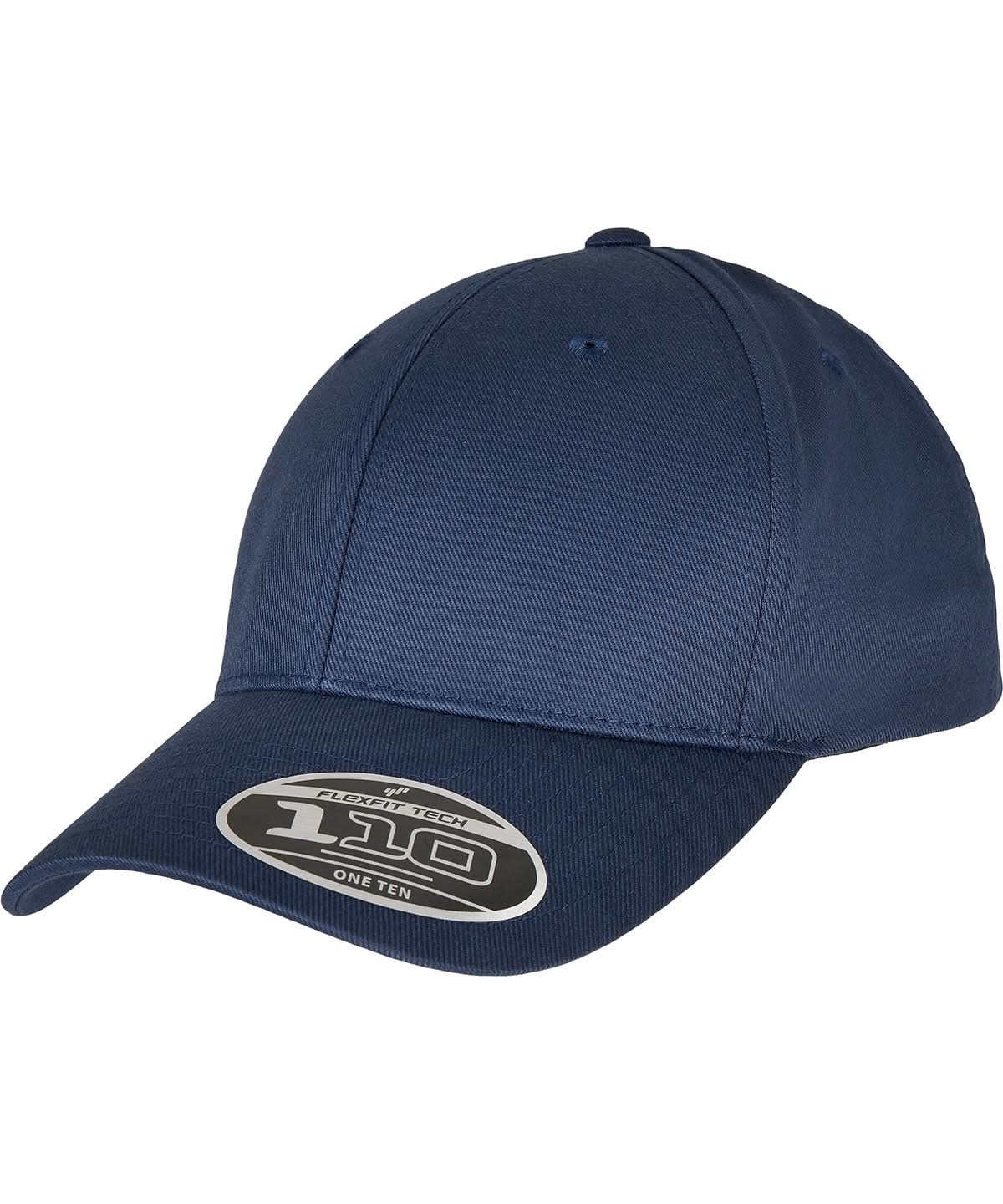 Flexfit By Yupoong Flexfit 110 Curved Visor Snapback YP177 - Navy One Size - Customisable Caps